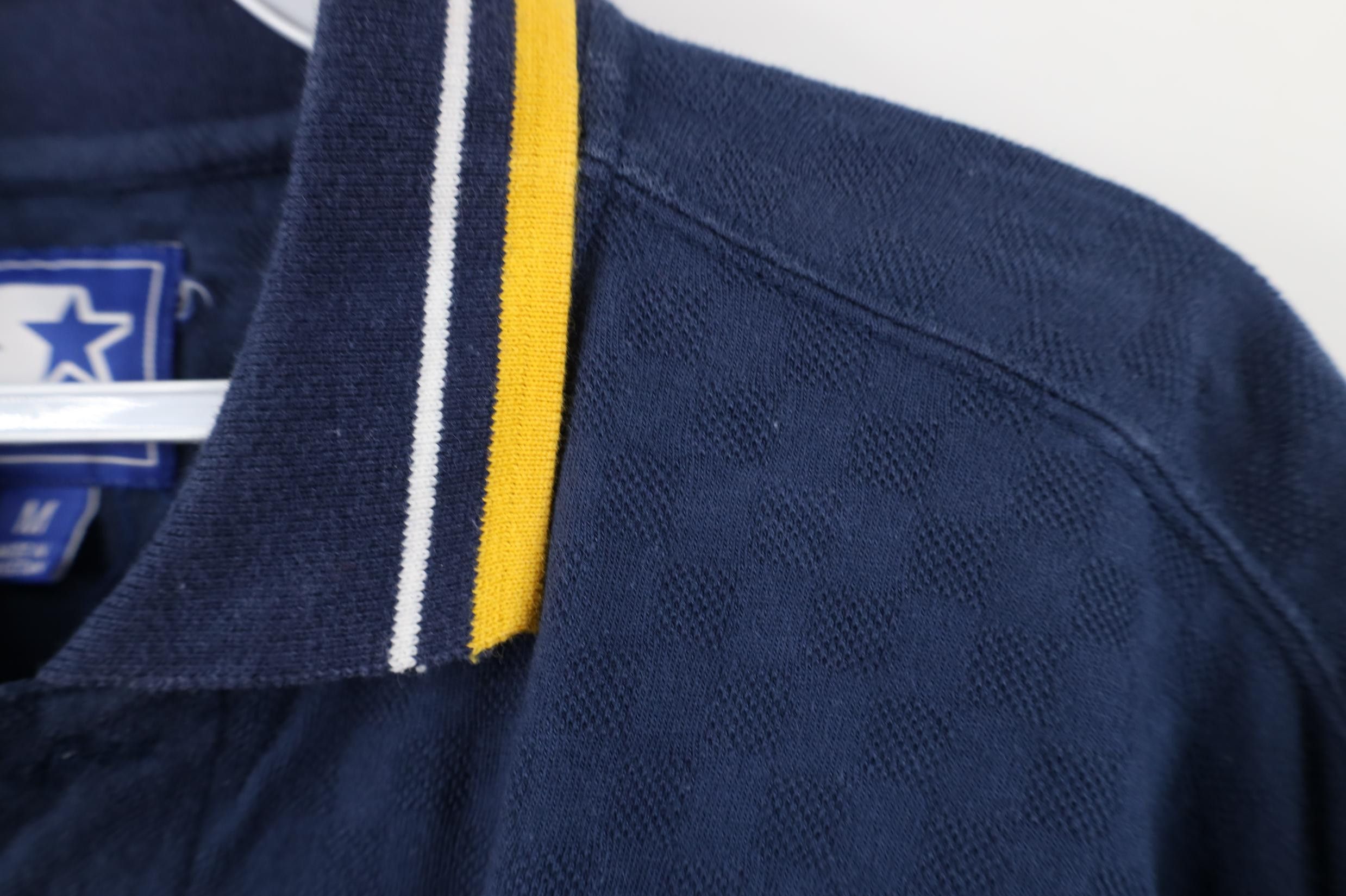 Starter Vintage 90s Starter University of Michigan Knit Polo Shirt Size US M / EU 48-50 / 2 - 6 Thumbnail