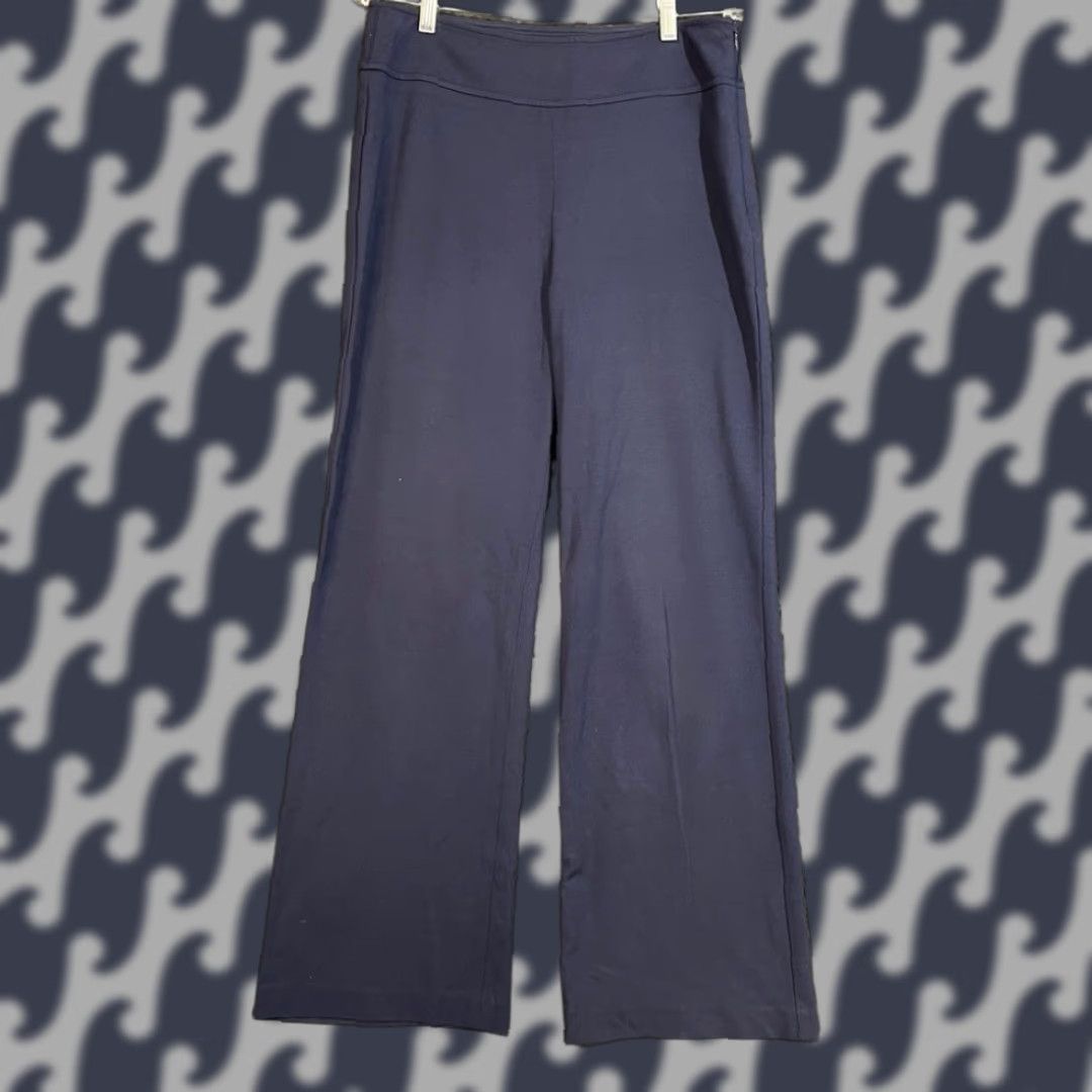 Talbots Talbots Navy Blue Flare Wide Leg High Rise Pull On Pants Women 6P Career Womens Petite Size 6P Wide Leg Pants Blue Talbots Career Women 6P Size 28" / US 6 / IT 42 - 1 Thumbnail