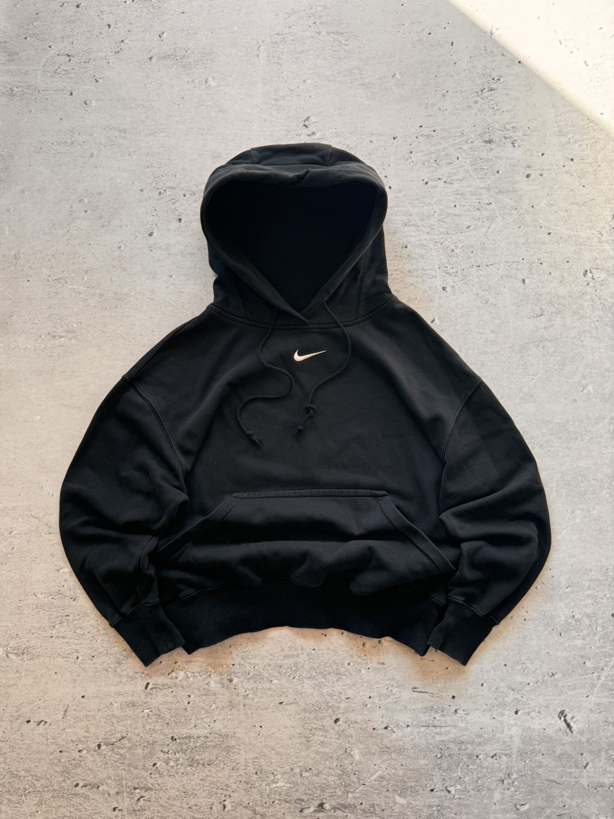 Nike × Vintage NIKE VINTAGE CENTER LOGO OVERSIZE BOXY HOODIE Size US S / EU 44-46 / 1 - 1 Thumbnail