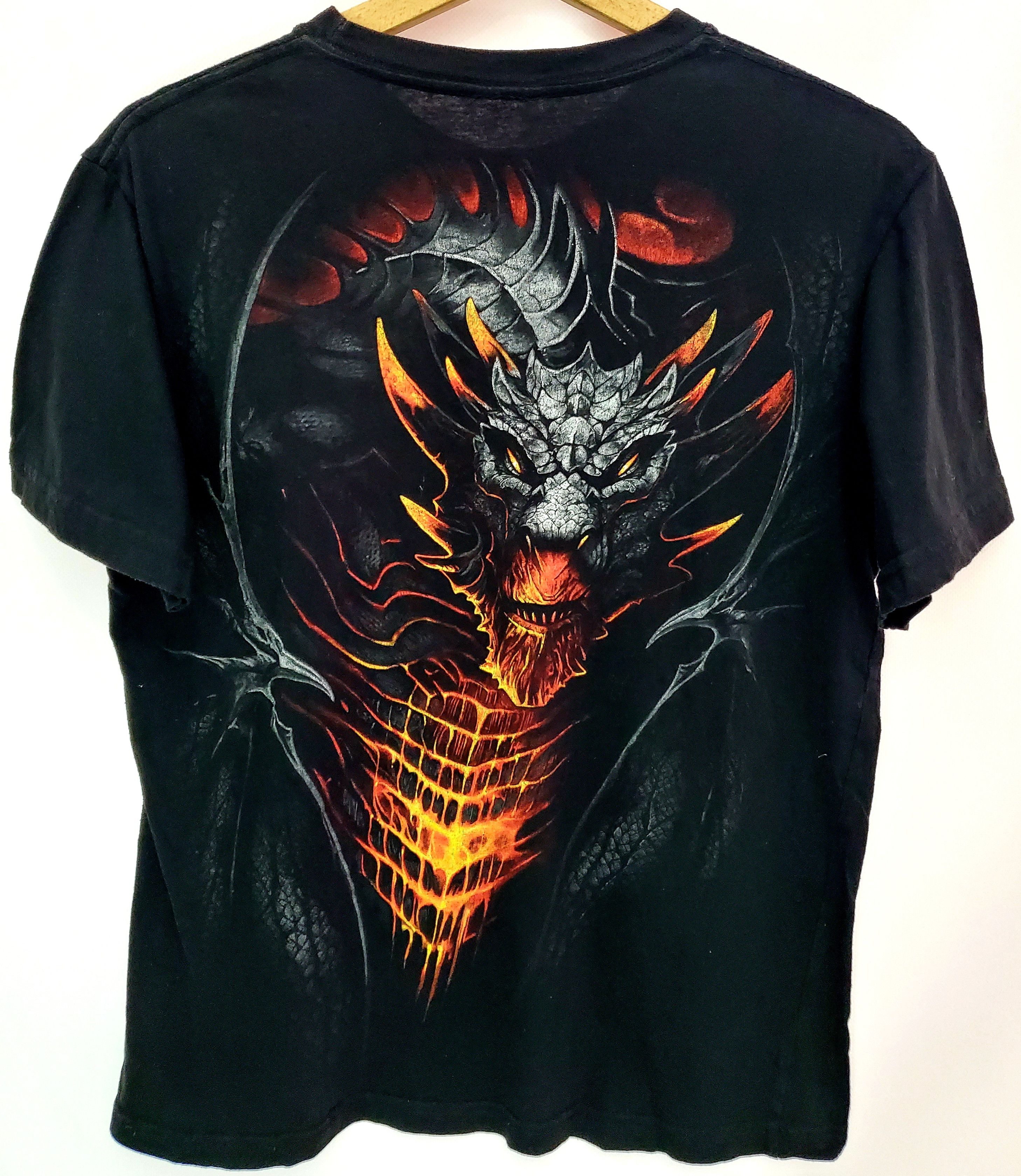 Band Tees × Vintage Vintage Y2k All Over Print Dragon Double Sided Graphic S Size US S / EU 44-46 / 1 - 3 Thumbnail