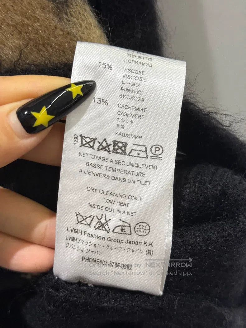 Givenchy Givenchy Black Crewneck LOVE Sweater Mohair Size US S / EU 44-46 / 1 - 5 Thumbnail