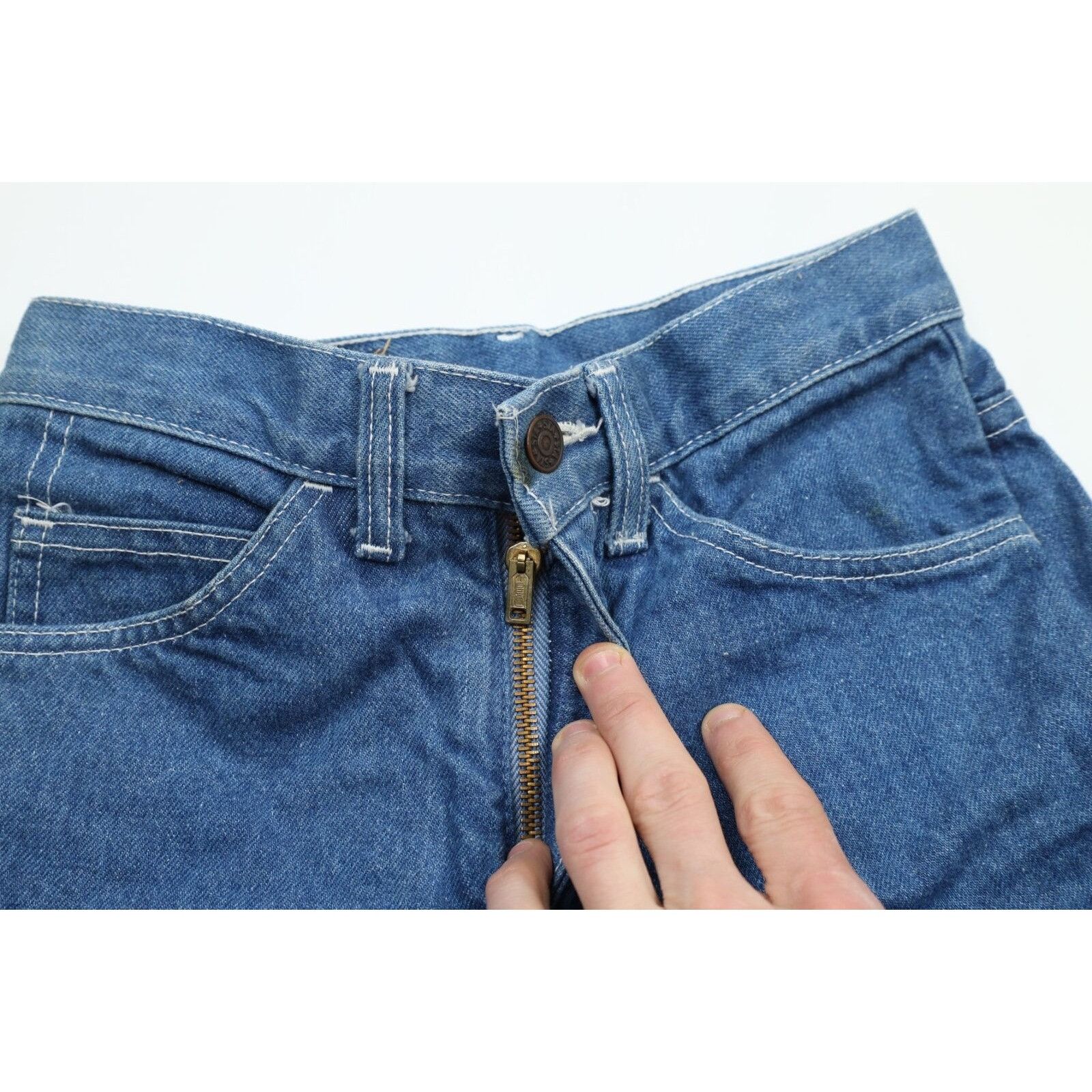 Vintage Vintage 70s Streetwear Distressed Flared Bell Bottoms Jeans Size 26" / US 2 / IT 38 - 6 Thumbnail