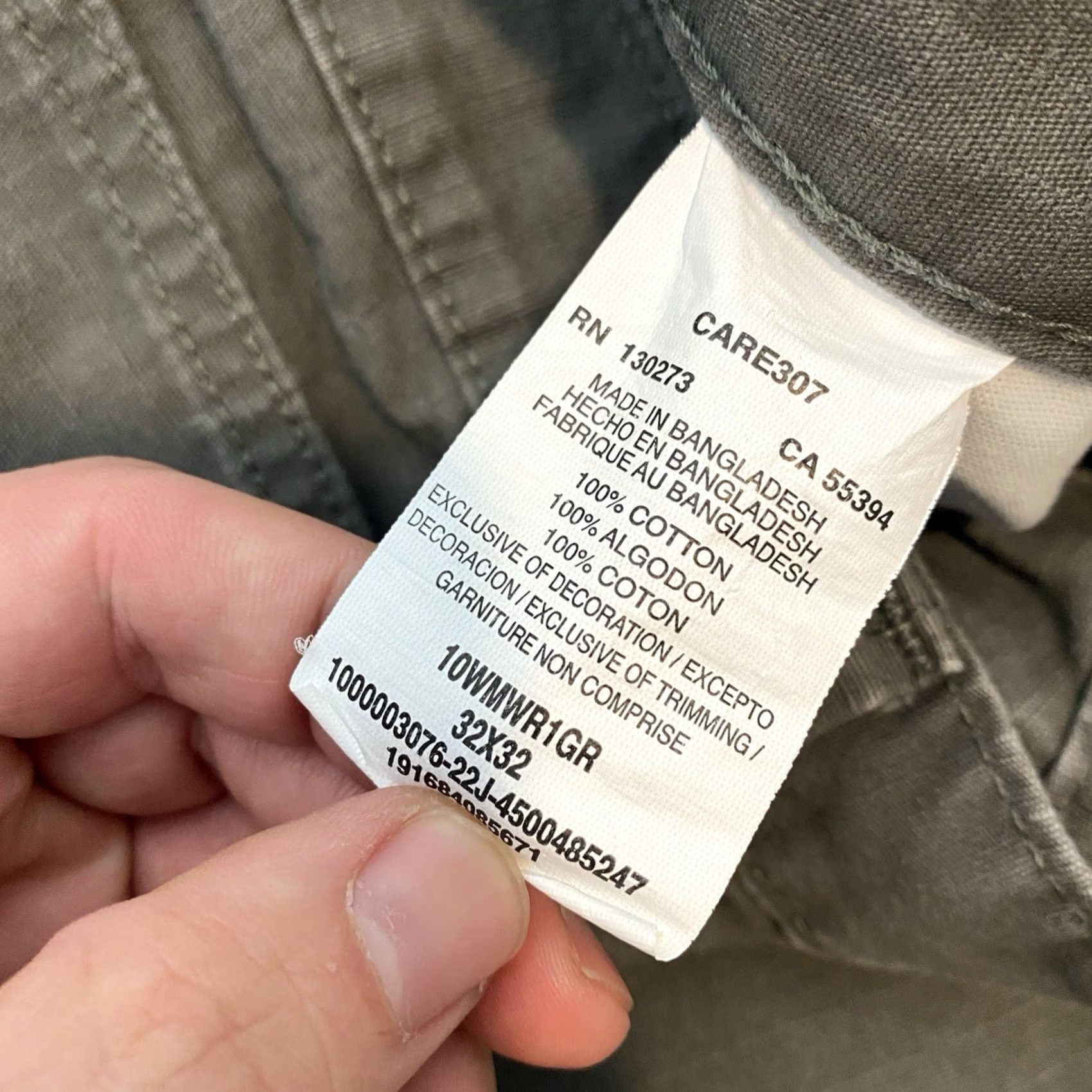 Wrangler Wrangler Workwear Pants Mens 32x32 Gray Cargo Double Knee Grunge Distressed Y2K Cargo Pants Mens Gray Wrangler RIGGS Workwear Size US 32 / EU 48 - 7 Thumbnail