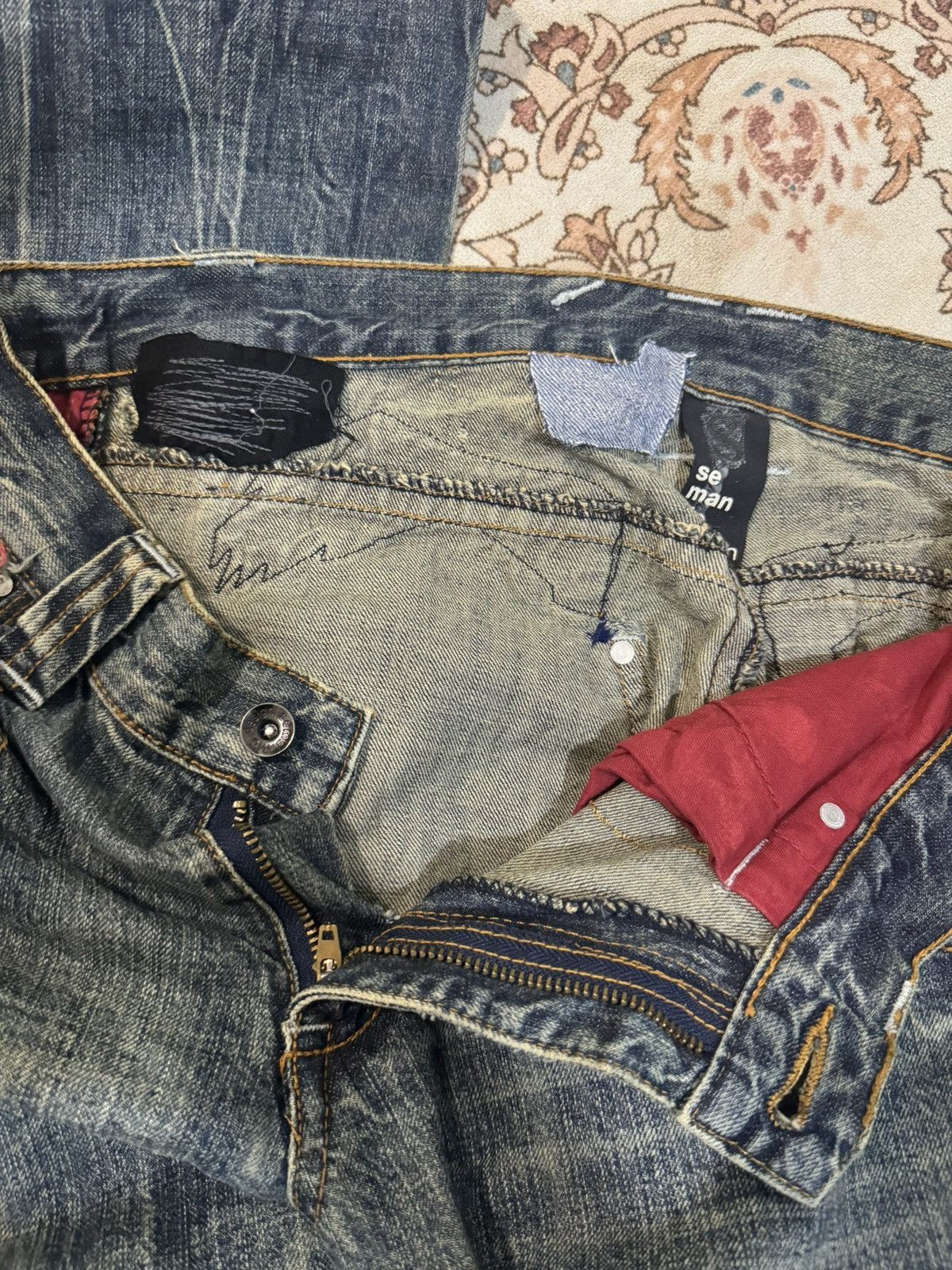 Japanese Brand × Vintage × semanticdesign Vintage Semantic Design Japan Flare Jeans Size US 33 - 10 Thumbnail