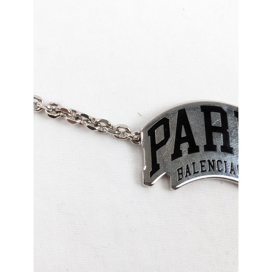 Balenciaga o1rshd1 Q:4 / Size: OS / Cities Paris Necklace Shiny Silver Size ONE SIZE - 3 Thumbnail