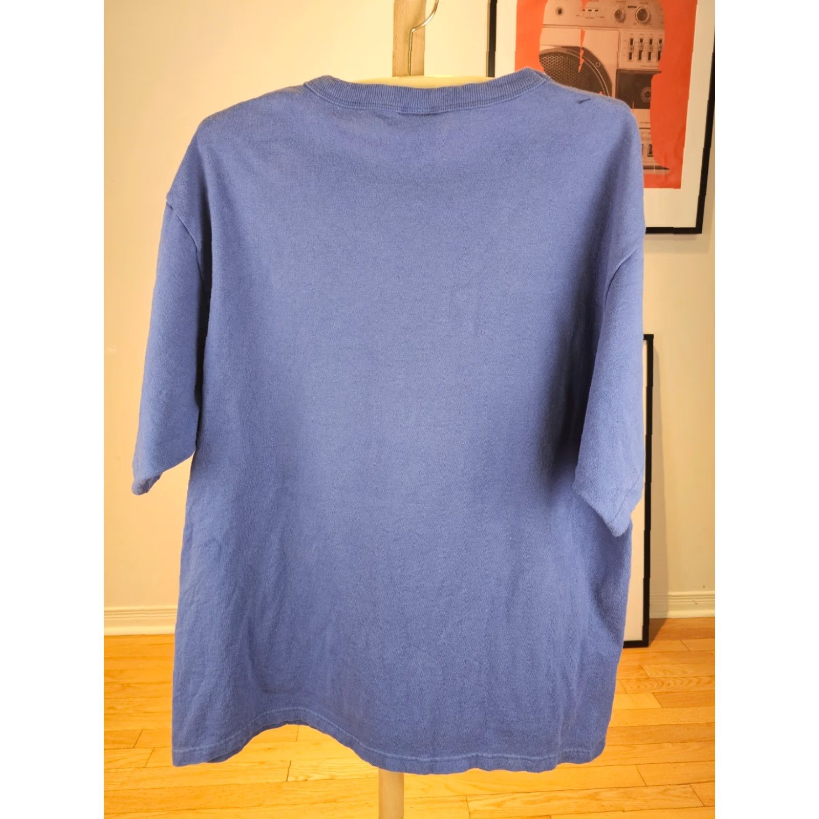 Champion VINTAGE Champion Cotton Blue T-Shirt SZ XLARGE Shirt Mens Short Sleeve Round Neck 24 30 Inch 90's Size US L / EU 52-54 / 3 - 5 Thumbnail