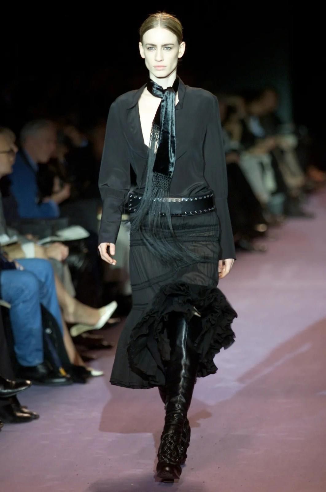 Saint Laurent Paris F/W 2001 Yves Saint Laurent RUNWAY Wide Embellishments Belt Size ONE SIZE - 2 Thumbnail