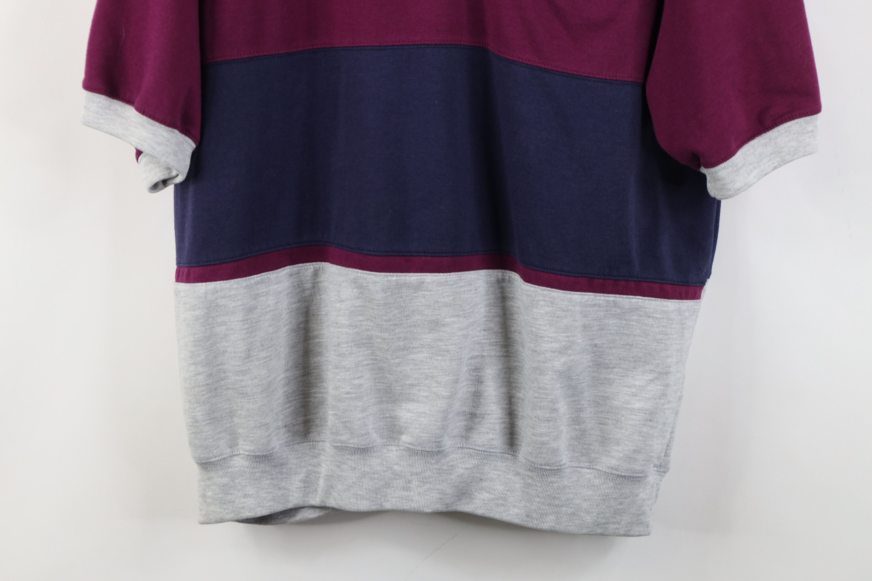 Vintage Vintage 90s Streetwear Block Collared Pullover Polo Shirt Size US L / EU 52-54 / 3 - 3 Thumbnail