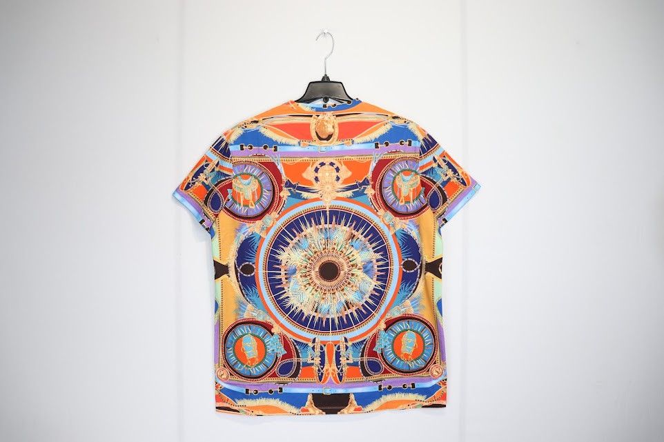 Balmain o1rshd1 Baroque T-Shirt in Multicolor Size US XL / EU 56 / 4 - 7 Thumbnail