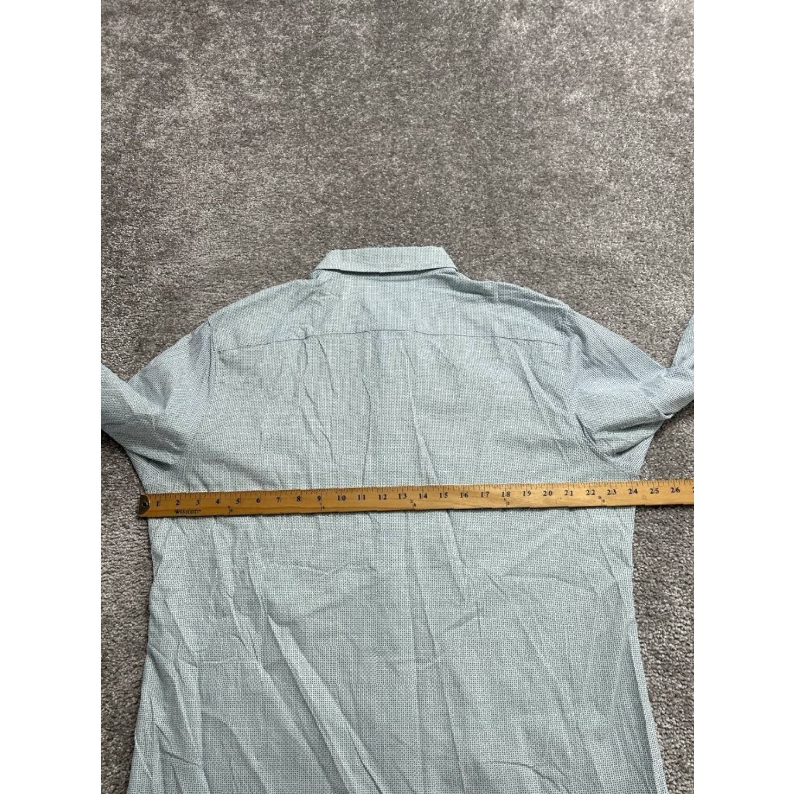 Bonobos Bonobos Slim Fit Shirt Mens XL Green Nylon Stretch Button Front Collared Weekend Size US XL / EU 56 / 4 - 5 Thumbnail