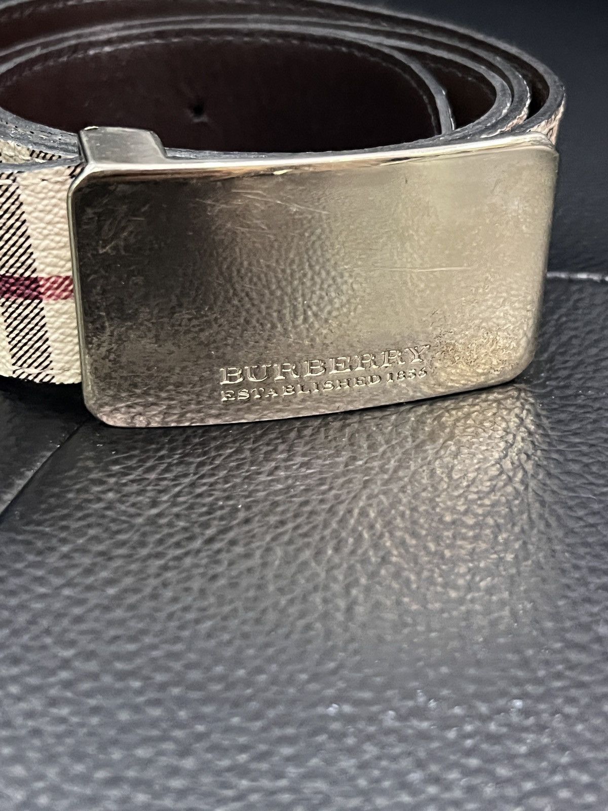 Burberry Burberry Equestrian Knight Check Belt Size ONE SIZE - 4 Thumbnail