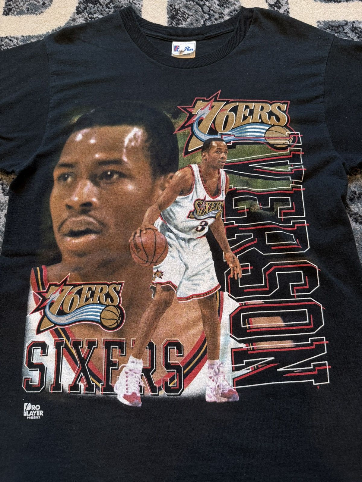 Vintage Pro Layer Allen Iverson 1990’s 76er’s Rare! Size US M / EU 48-50 / 2 - 2 Thumbnail