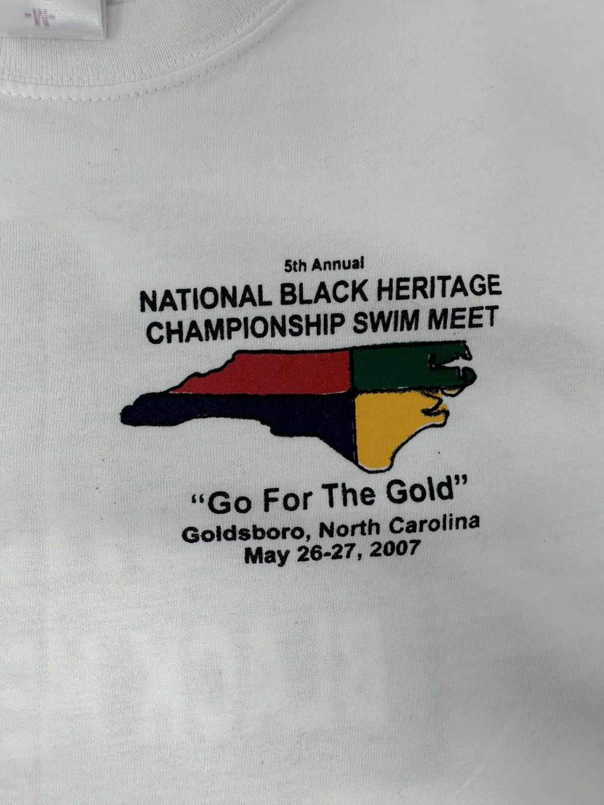 Anvil Vintage 2007 Black Heritage Swim Meet Tee (BHSCA) – Size M Size US M / EU 48-50 / 2 - 3 Thumbnail