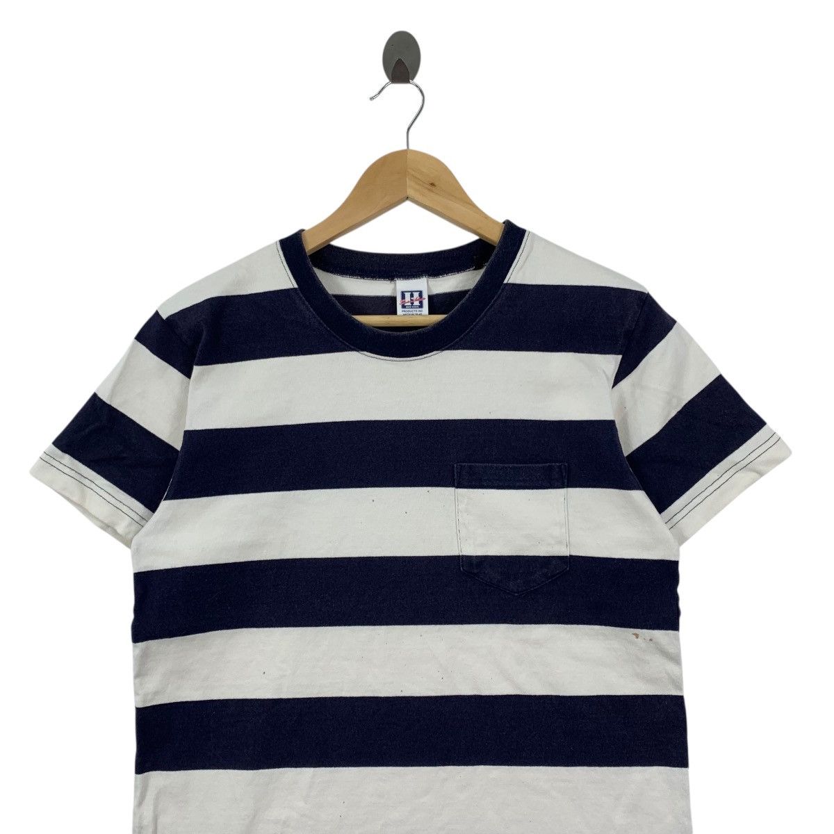 Japanese Brand HOUSTON INC Japanese Brand Stripes Short Sleeve Tshirt Size US M / EU 48-50 / 2 - 2 Thumbnail