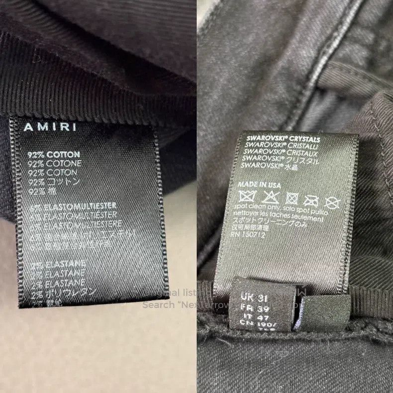 Amiri Amiri Size 31 Hot drilling and piercing slim jeans Size US 31 - 9 Thumbnail