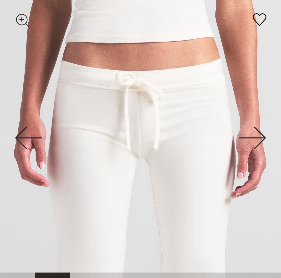 Designer × SKIMS COTTON JERSEY LOW RISE CROP PANT | MARBLE SIZE M Size M / US 6-8 / IT 42-44 - 2 Thumbnail