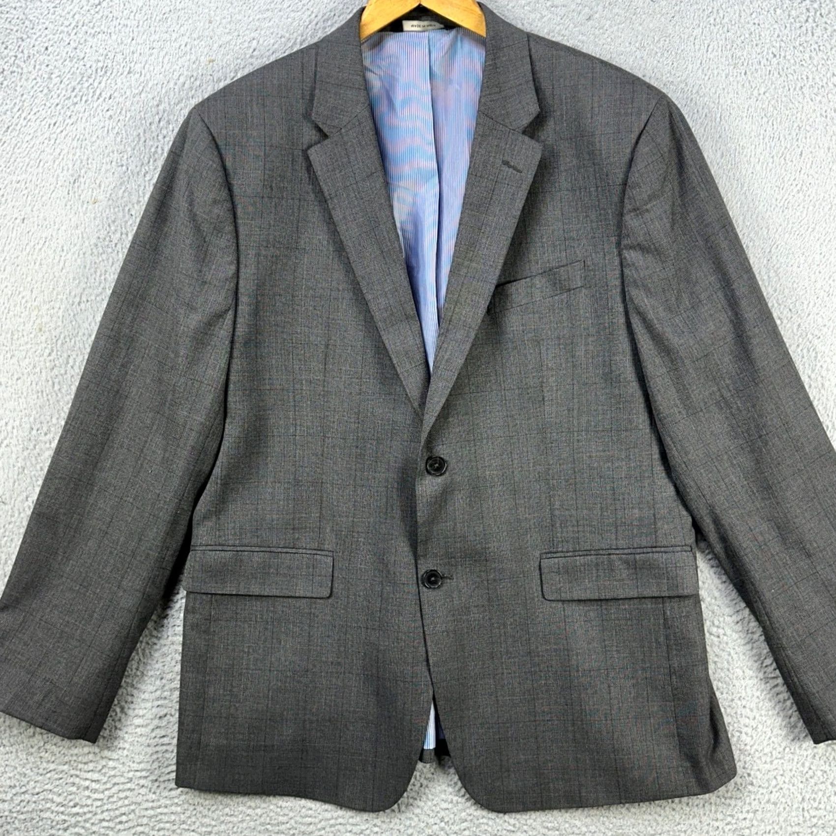 Banana Republic Banana Republic Blazer Sport Coat Men 44R Gray Glenn Plaid Standard Fit 2 Button Shirt? Size 44R - 3 Thumbnail