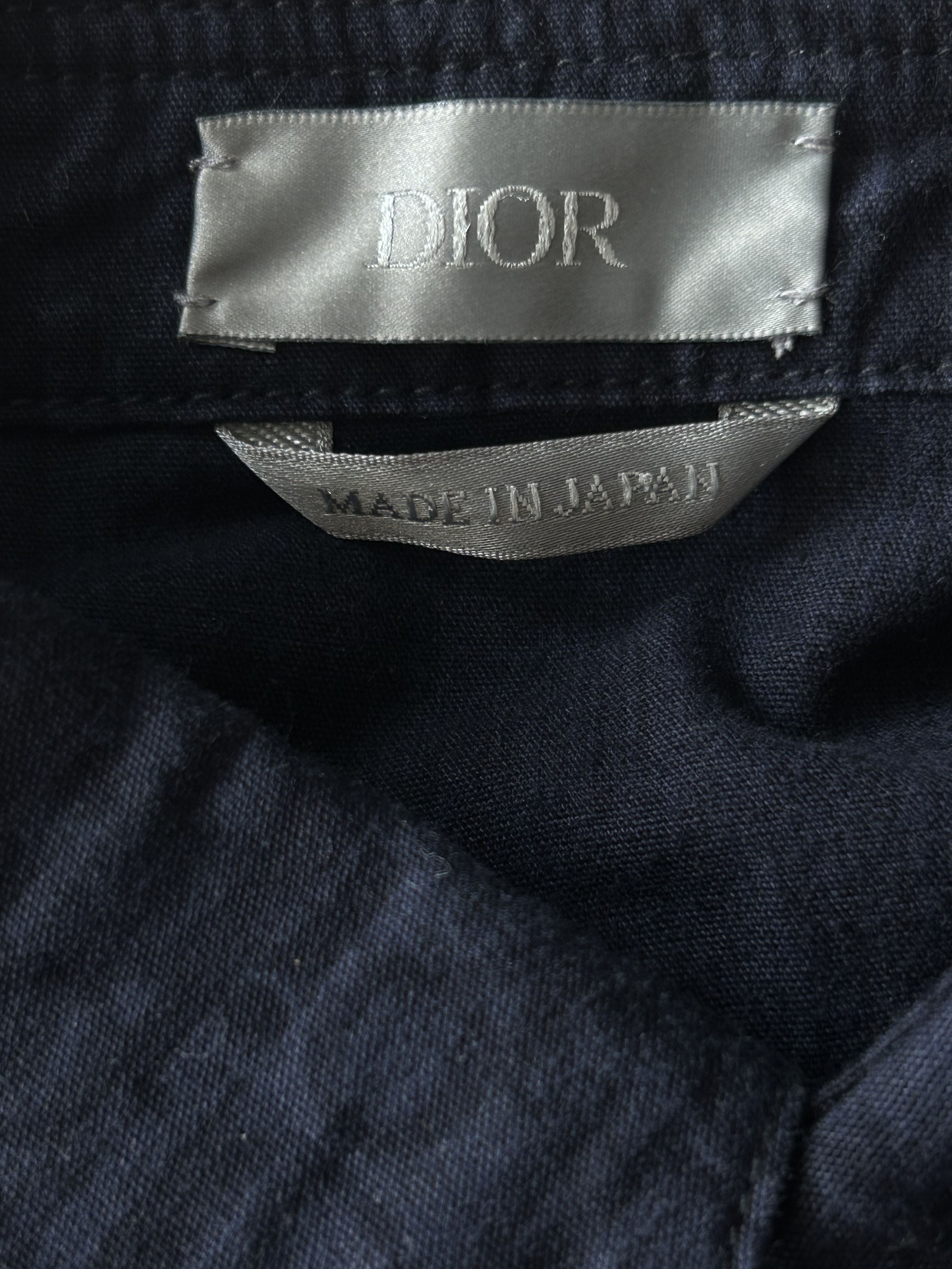 Dior Dior Blue & Black Oblique Denim Button Up Shirt Size US XL / EU 56 / 4 - 3 Thumbnail