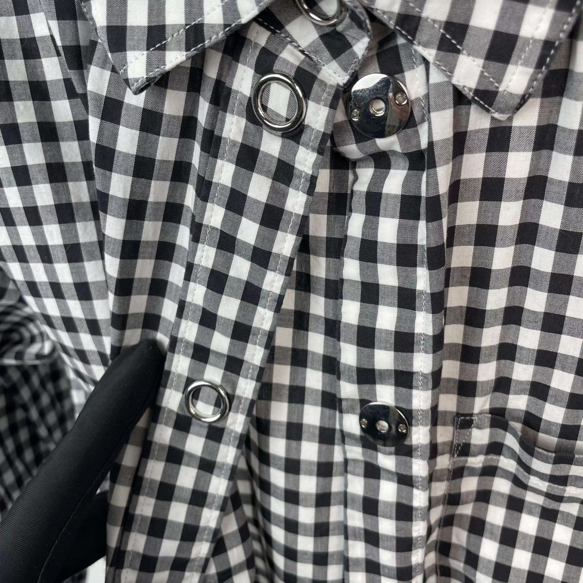 Burberry Burberry cotton black check jacket Size US XS / EU 42 / 0 - 8 Thumbnail