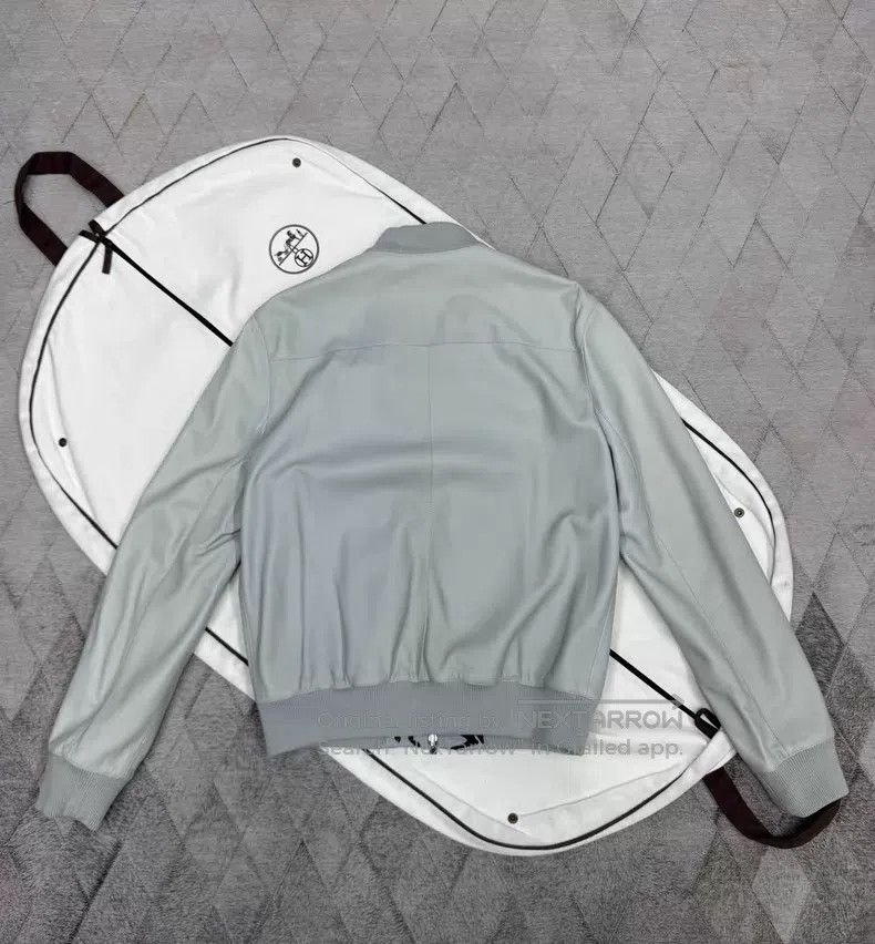 Hermes Hermes Autumn-Winter Two-Sided Leather Jacket, One Side Gr Size US M / EU 48-50 / 2 - 3 Thumbnail