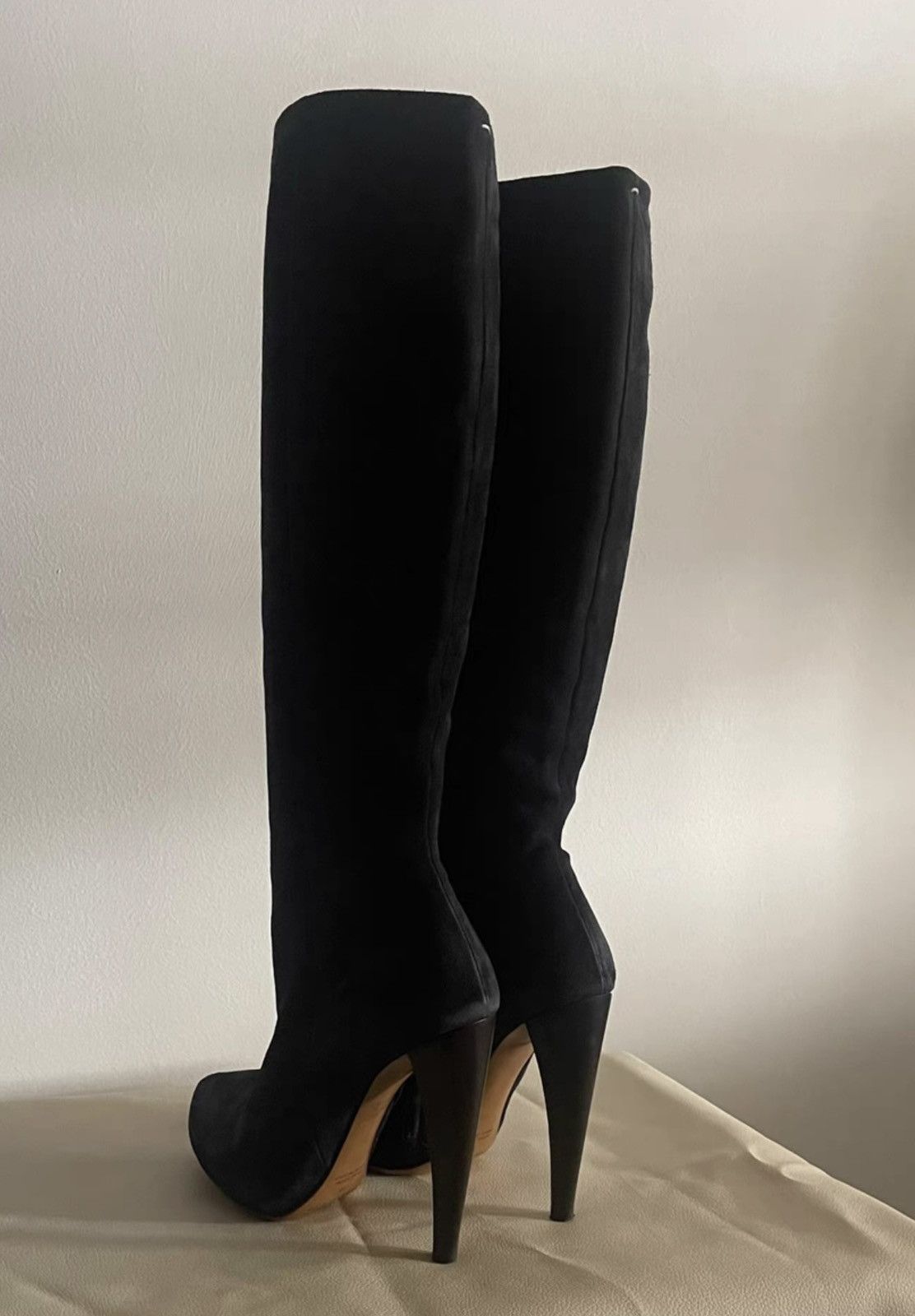 Maison Margiela Maison Martin Margiela｜Early suede high heel calf boots Size US 6 / IT 36 - 2 Thumbnail