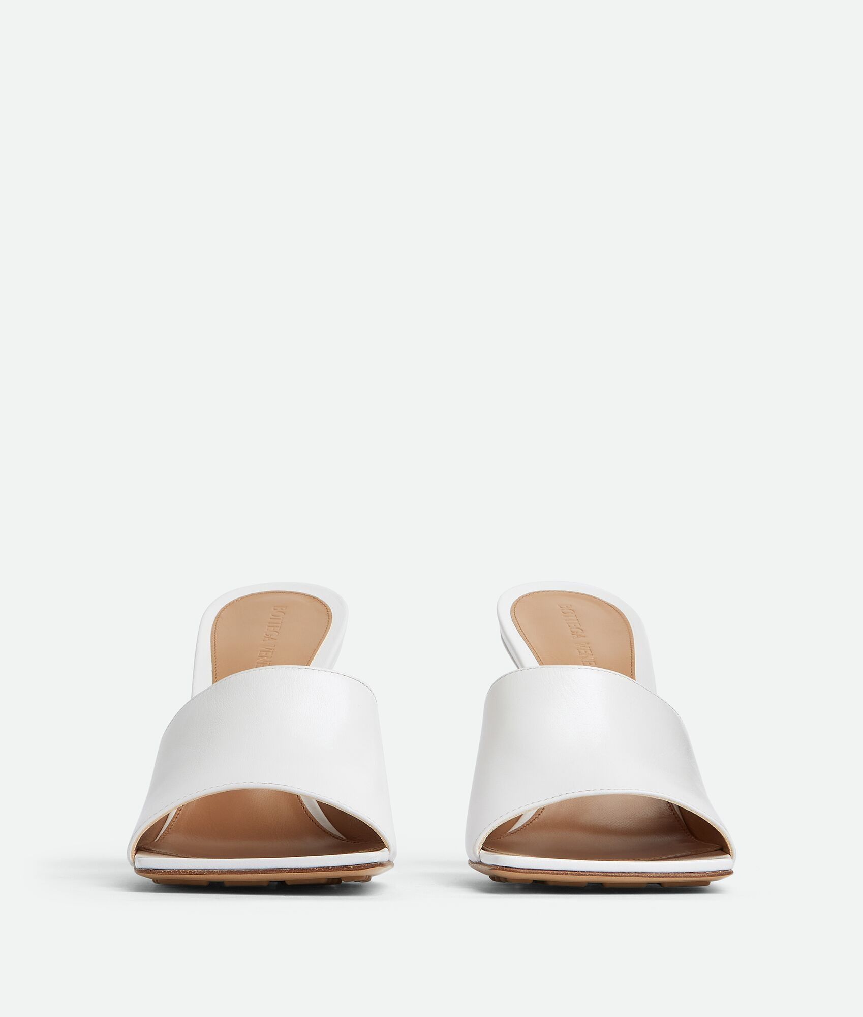 Bottega Veneta o1bcso1str0225 Stretch Mules in White Size US 9.5 / IT 39.5 - 2 Thumbnail