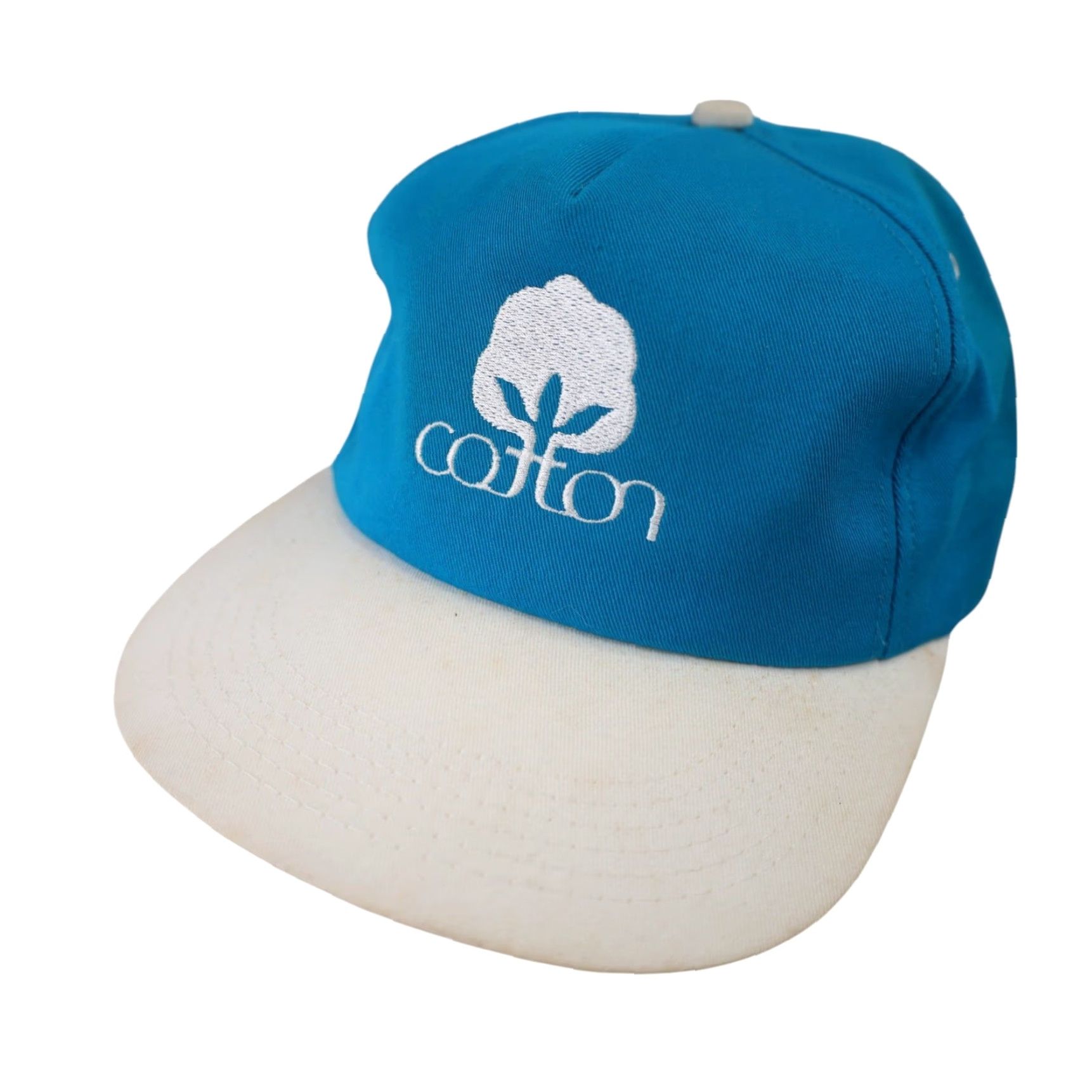 Logo 7 VINTAGE Trucker Hat One Size Unisex Adults Blue Cotton Classic Logo Snapback Size ONE SIZE - 4 Thumbnail