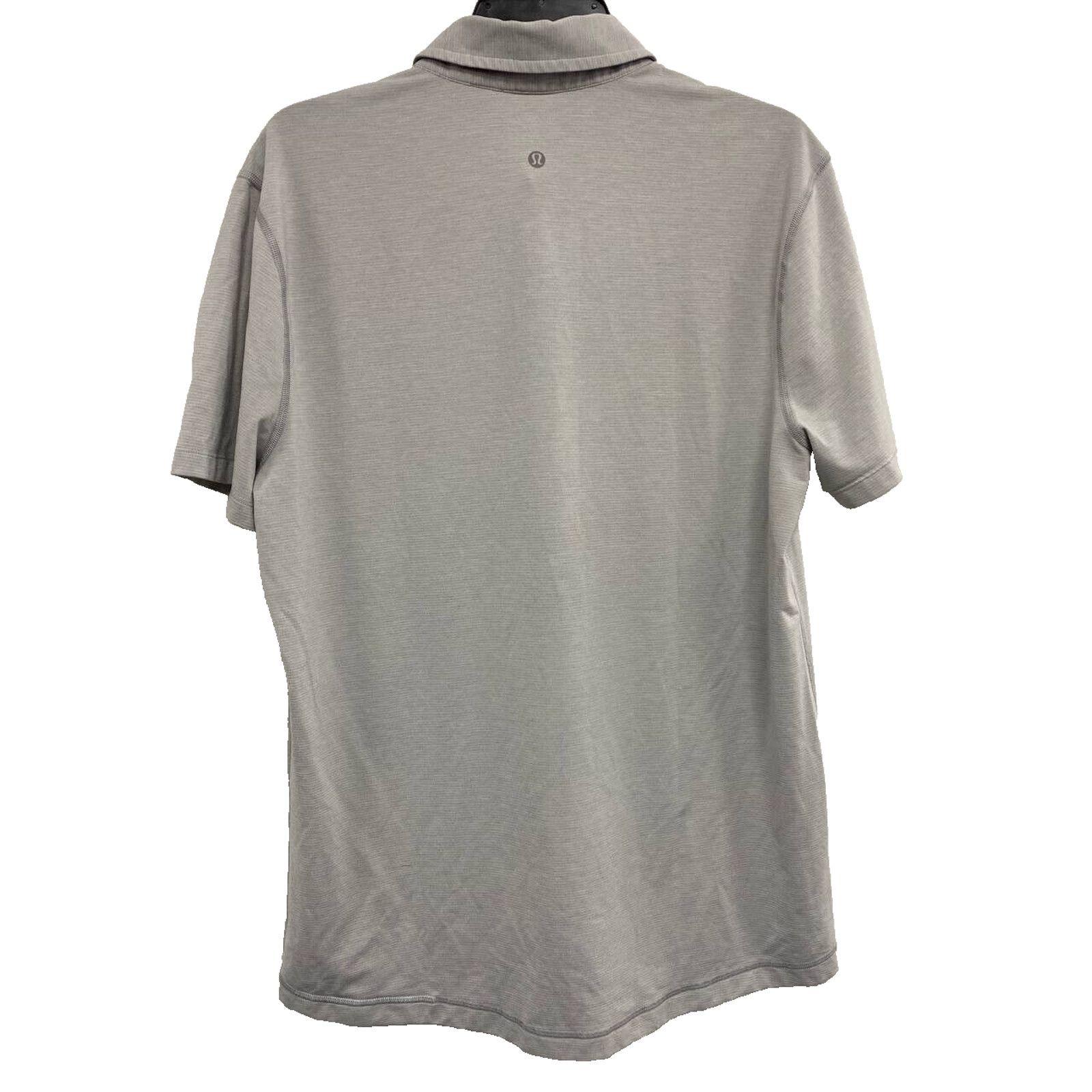 Lululemon Lululemon Men Polo Shirt Gray Striped Short Size M A000477 Size US M / EU 48-50 / 2 - 4 Thumbnail
