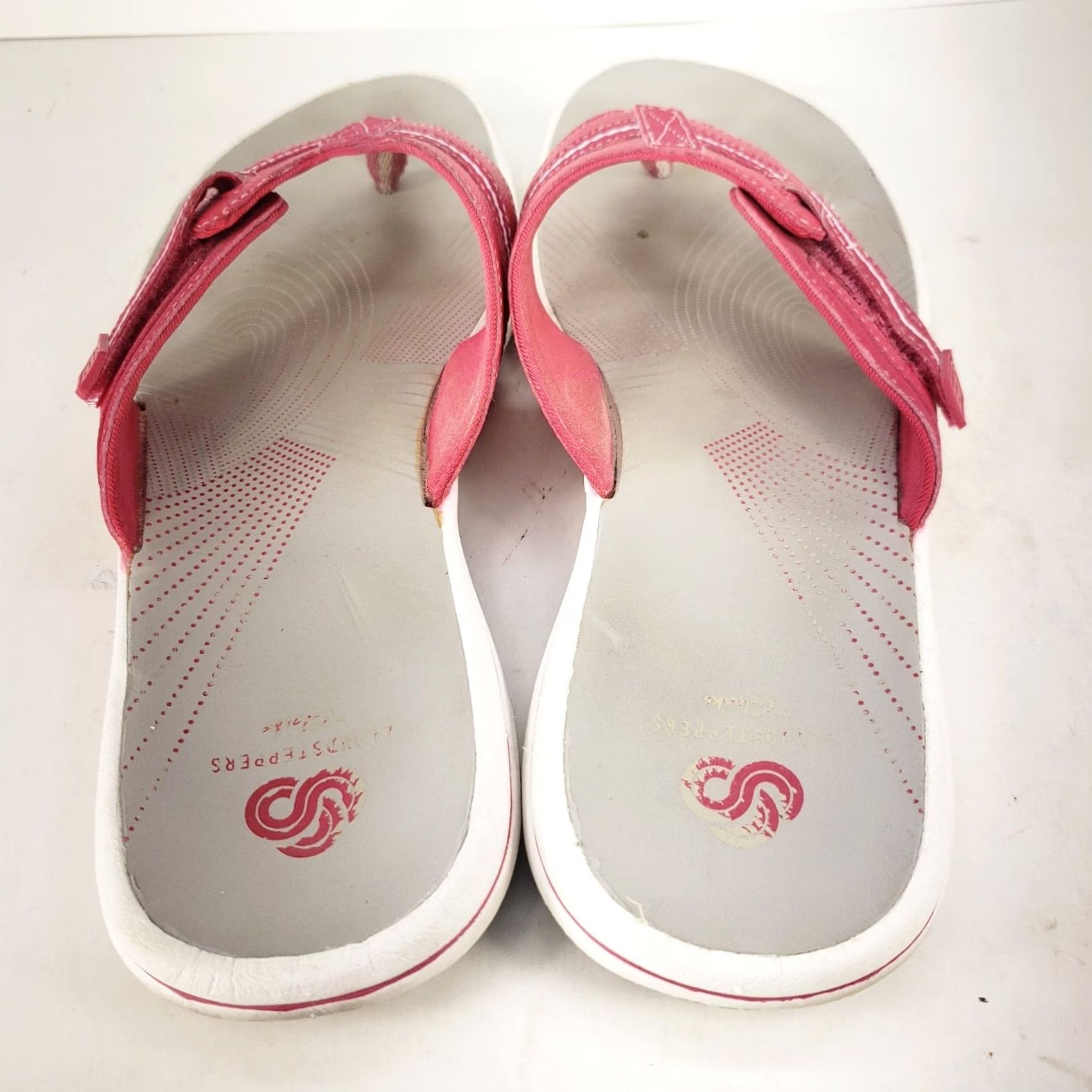 Clarks Clarks Cloudsteppers Sandals Womens 9M Red Thong Flip Flop Slip On Sea Breeze Bohemian Outdoor Casual Travel Womens Size US 9 / IT 39 - 6 Thumbnail