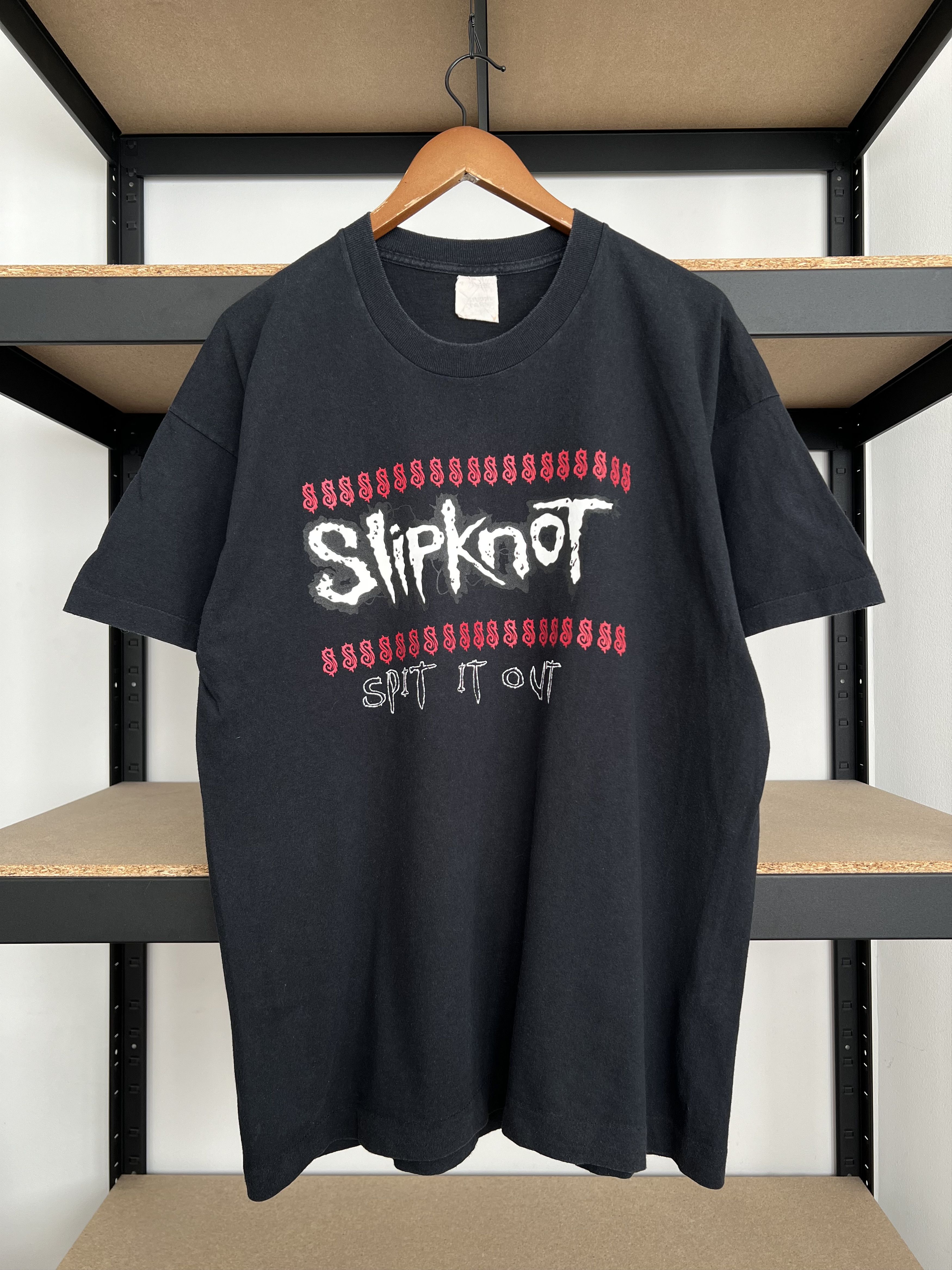 Band Tees Vintage 1999 Slipknot Spit it Out Nu Metal Band T-shirt Size US XL / EU 56 / 4 - 3 Thumbnail