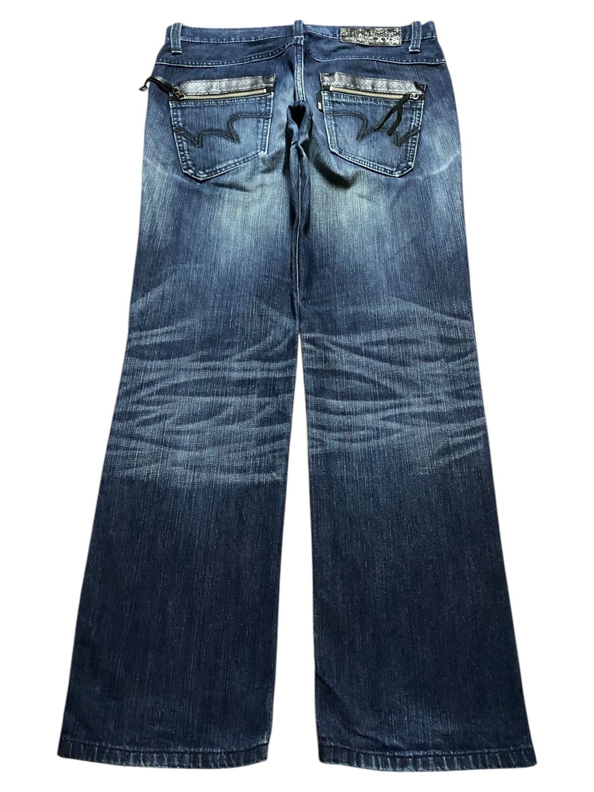 Edwin Vintage Japanese Brand Edwin 422XVS Cross Button Loose Jeans Size US 34 / EU 50 - 2 Thumbnail