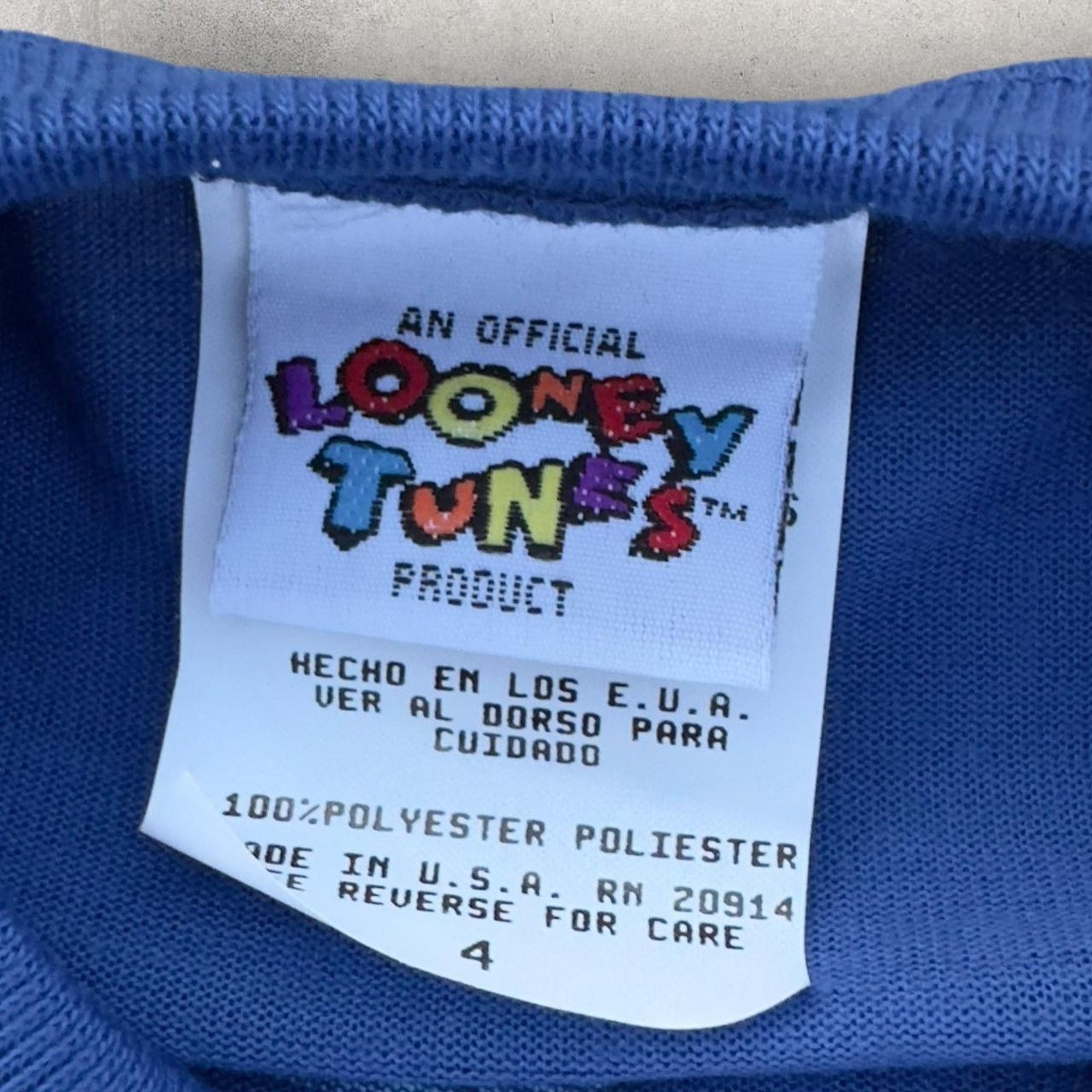 Vintage 1996 Looney Tunes Tweety Kids Long Sleeve Size US XXS / EU 40 - 7 Thumbnail