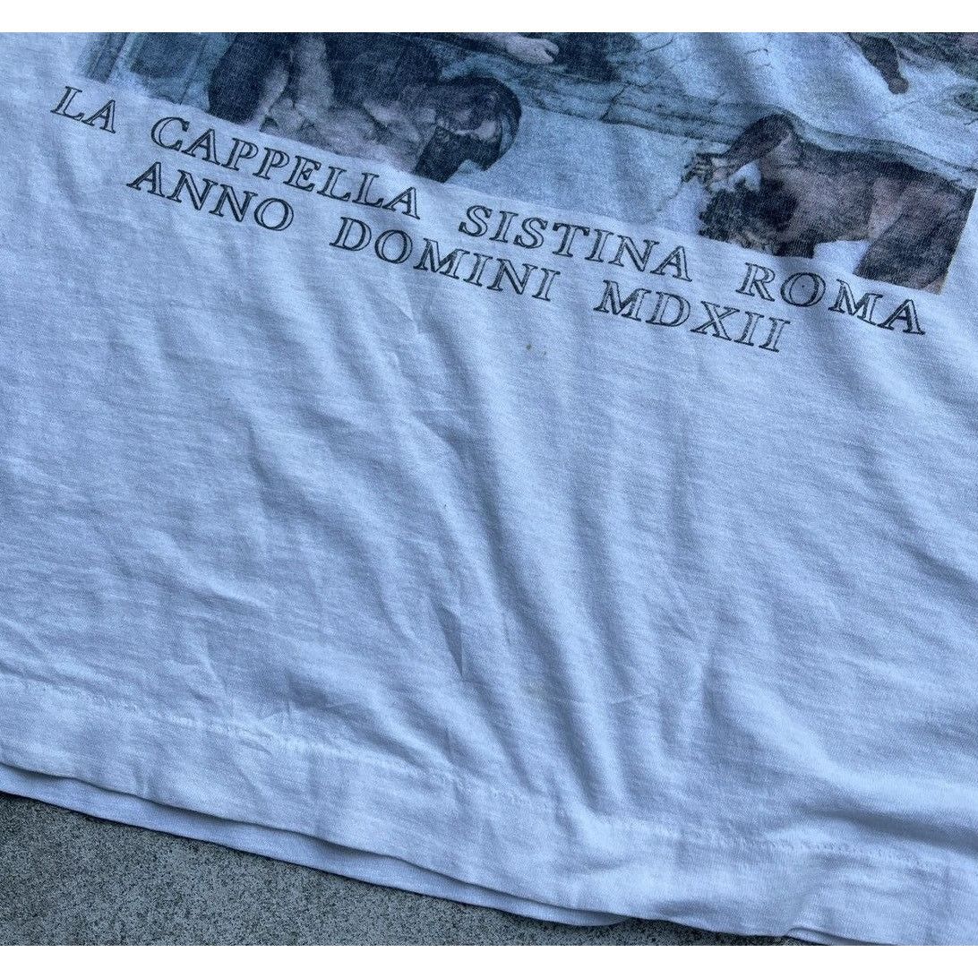 Vintage 90s Michelangelo Thrashed Distressed Faded Tee ERD Grunge Size US XL / EU 56 / 4 - 7 Thumbnail