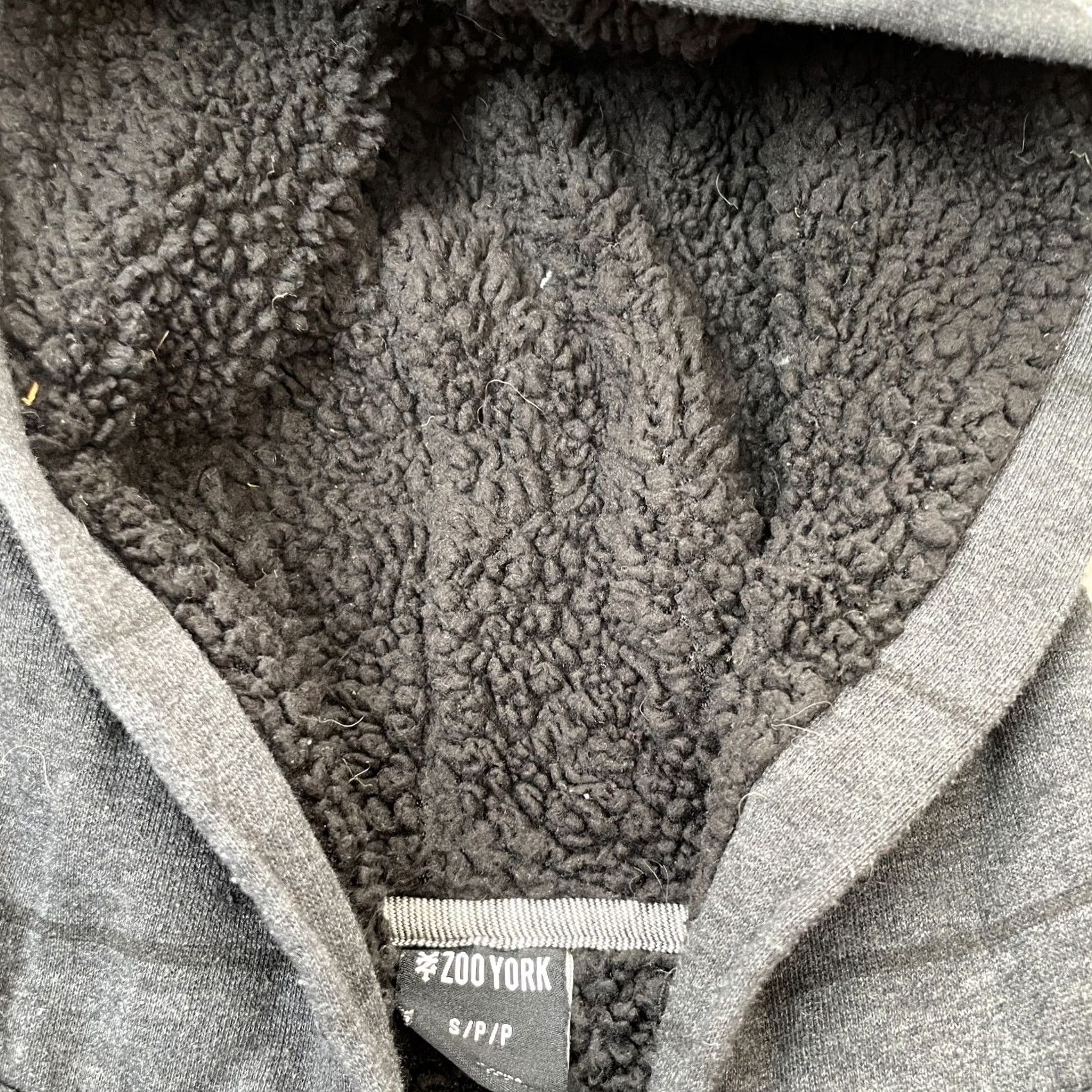 Zoo York VINTAGE Zoo York Hoodie Mens Small Gray Striped Cotton Logo Sherpa Lined Full Zip Casual Size US S / EU 44-46 / 1 - 7 Thumbnail