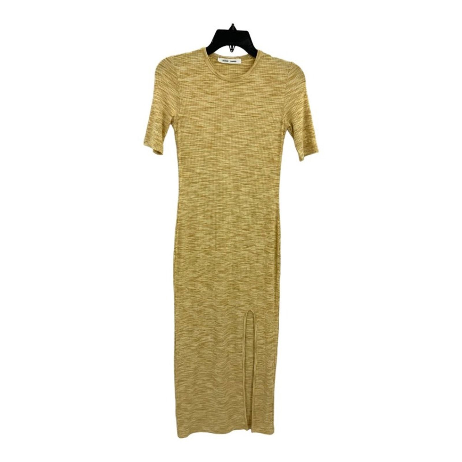 SAMSOE SAMSOE Hilde Desert Yellow Knit Dress XXS $190 MSRP