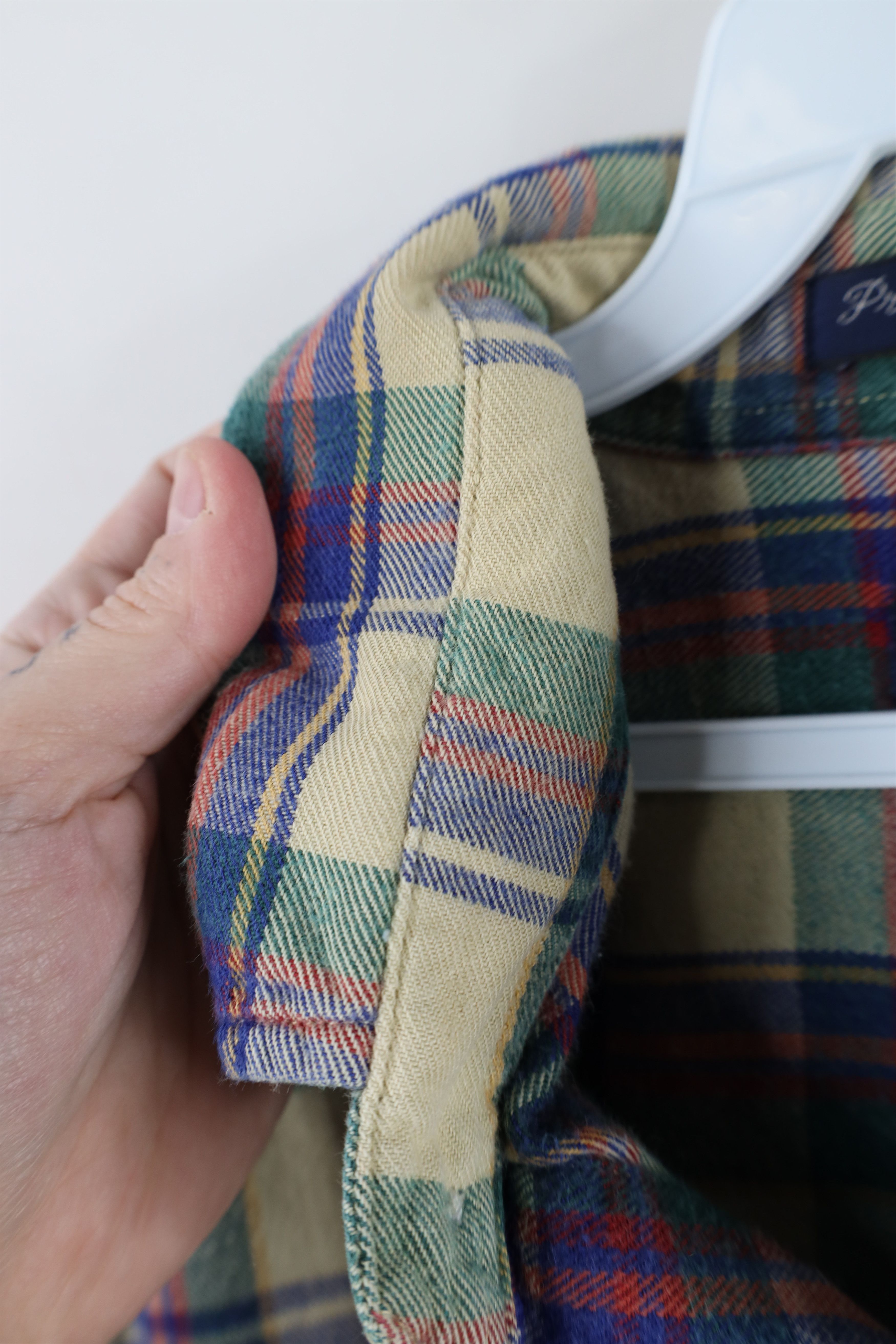 Vintage Vintage 90s Streetwear Flannel Collared Button Down Shirt Size US L / EU 52-54 / 3 - 9 Thumbnail