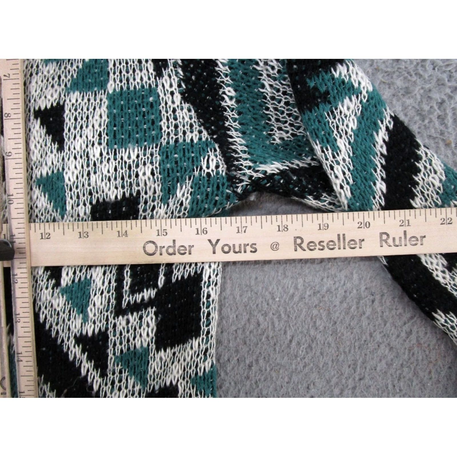 Vintage Maurices Open Front Fringe Aztec Navajo Distressed Cardigan Sweater Size S Size S / US 4 / IT 40 - 5 Thumbnail