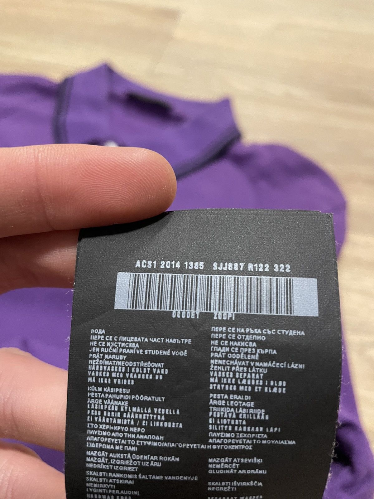 Prada Prada Rad Tab Logo Purple Polo Shirt Size US L / EU 52-54 / 3 - 17 Thumbnail