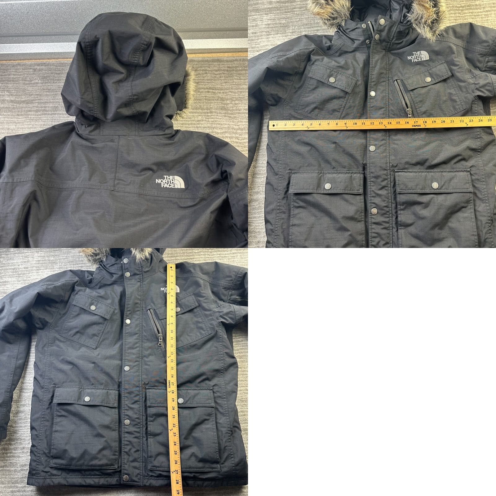 The North Face The North Face Jacket Mens XL Black Down Fill Gotham Faux Fur Y2K Puffer Coat Mid-Length Regular Insulated Full Zip Size US XL / EU 56 / 4 - 9 Thumbnail