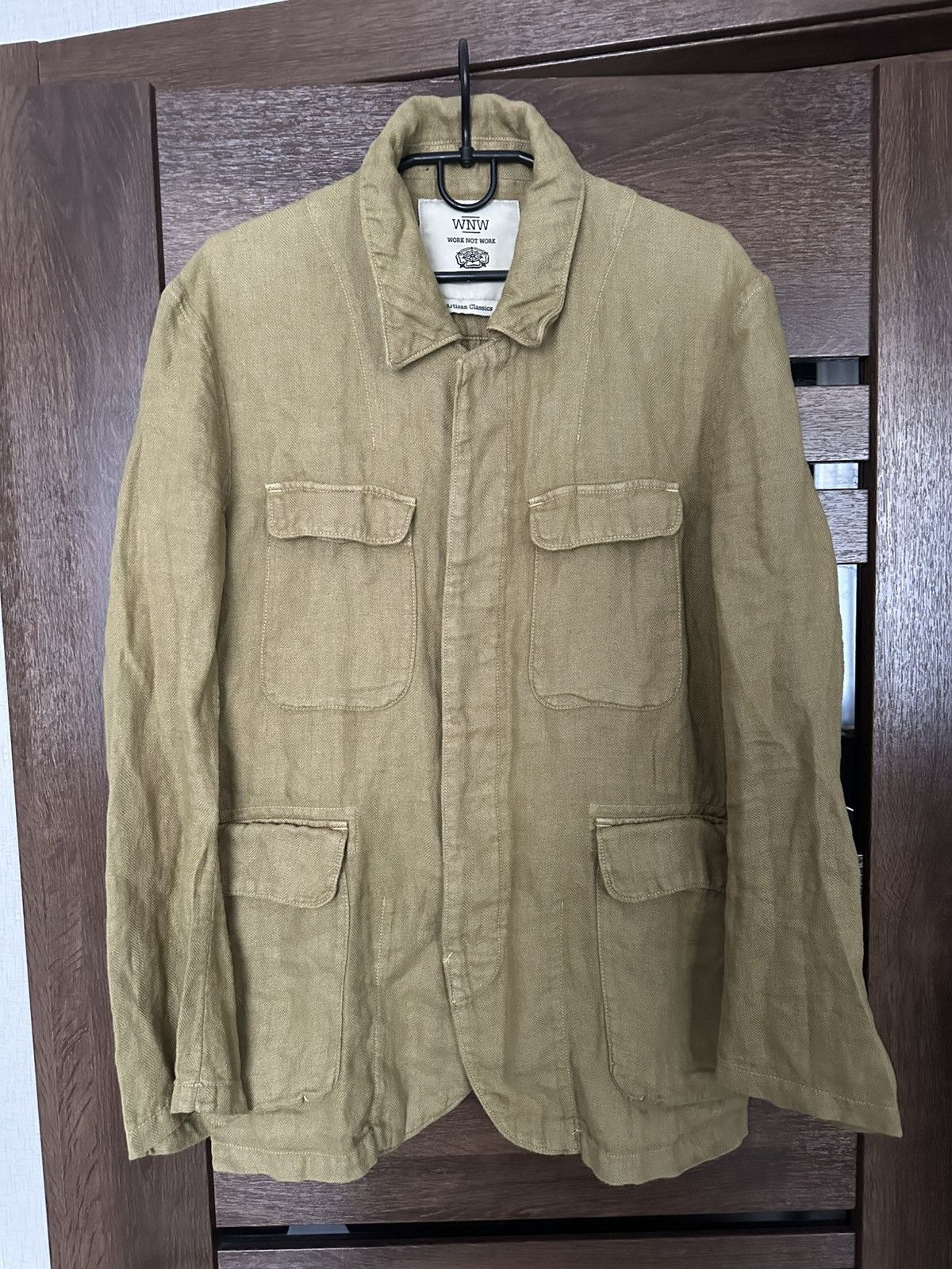 Japanese Brand Work Not Work Artisan Classics Japan Linen Jacket Size US L / EU 52-54 / 3 - 1 Thumbnail