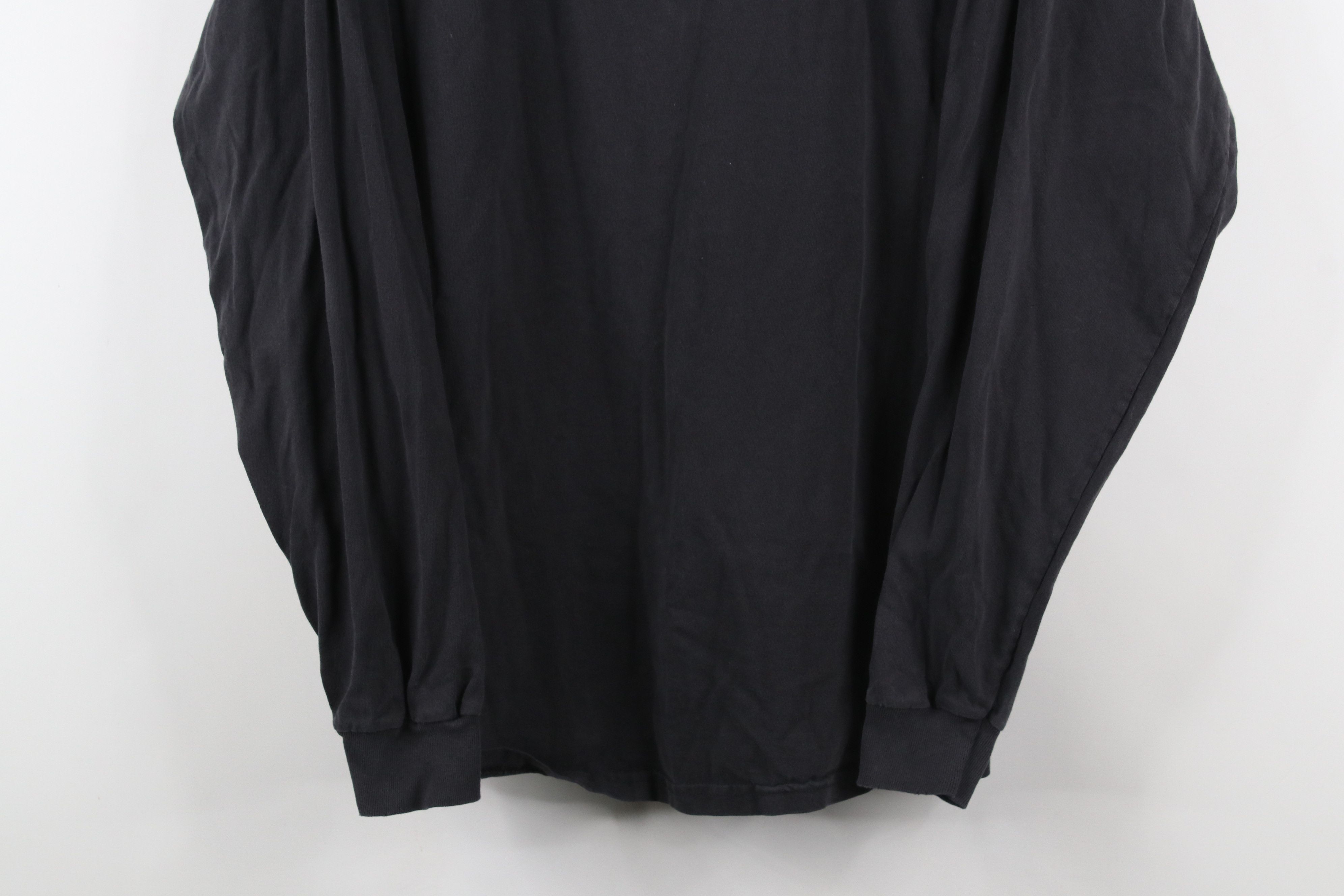Vintage Vintage 90s Streetwear Long Sleeve T-Shirt Black Cotton Size US L / EU 52-54 / 3 - 3 Thumbnail