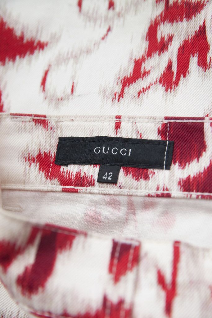 Gucci SS00 Blurry print flared pants Size 28" / US 6 / IT 42 - 8 Thumbnail