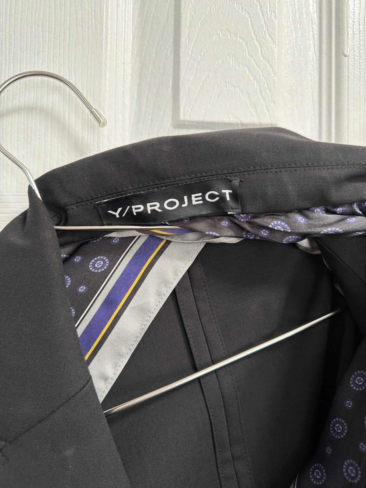 Y/Project Y/Project Black Secret Scarf Blazer Size 40R - 4 Thumbnail