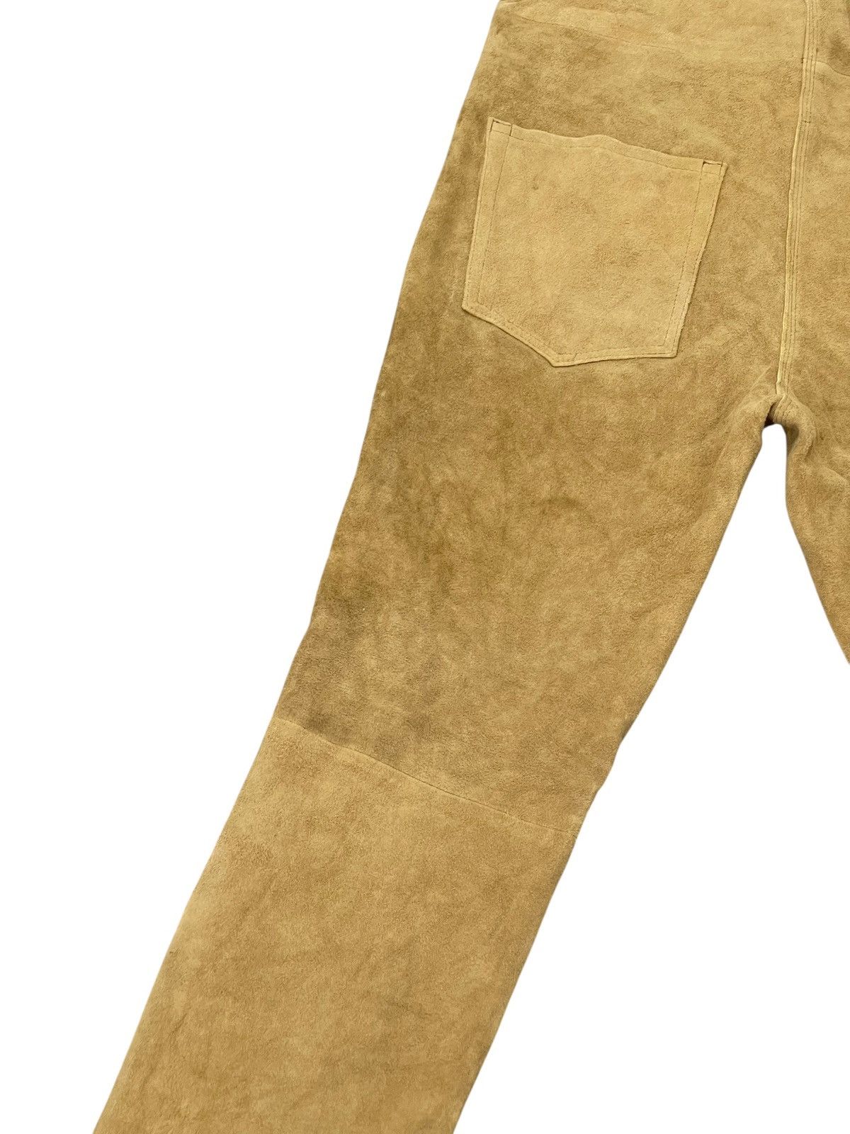 United Arrows NWT Full Goatskin Suede B&Y United Arrows Overalls Slim 2🟦4 Size US 33 - 5 Thumbnail