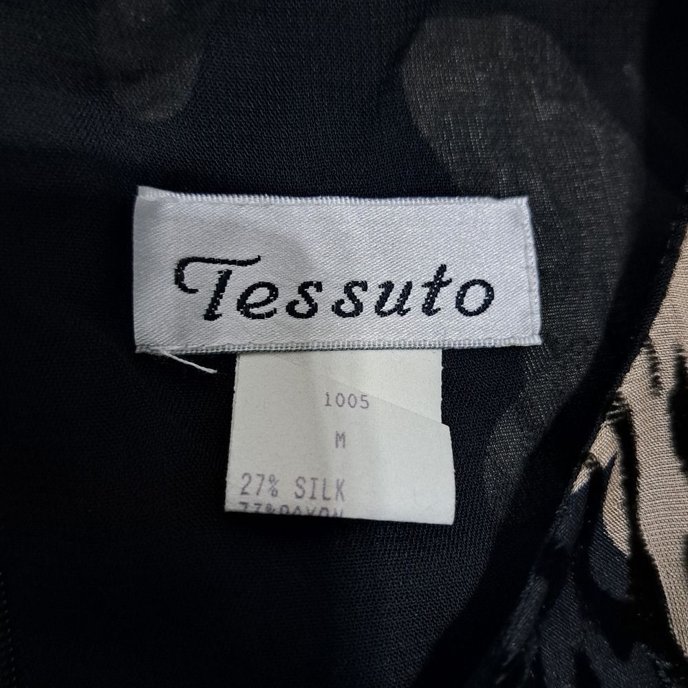 Other Vintage Tessuto Velvet Butterfly Print Silk Blend A Line Dre Size M / US 6-8 / IT 42-44 - 5 Thumbnail