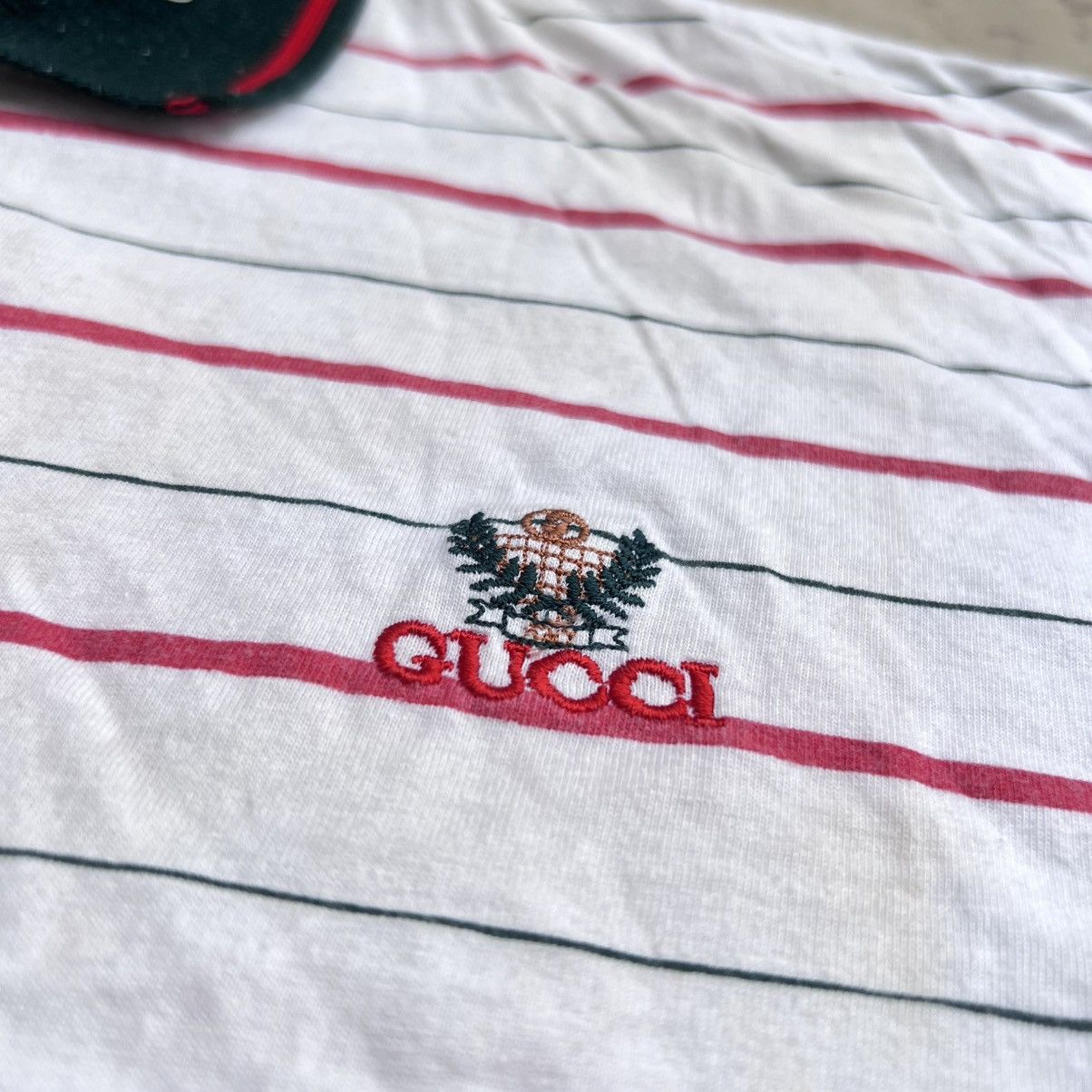 Gucci Vintage Gucci collar Ringer Polo shirt Size US L / EU 52-54 / 3 - 2 Thumbnail