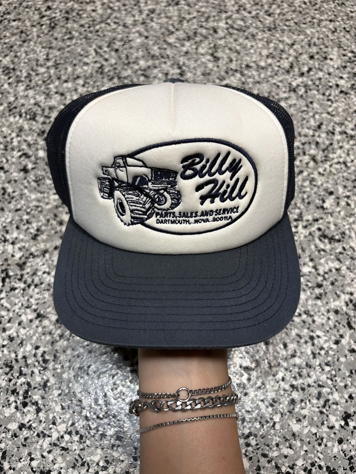 Billy Hill 2021 Billy Hill Blue “Parts, S&S” Trucker Mesh Hat OSFM Size ONE SIZE - 1 Thumbnail
