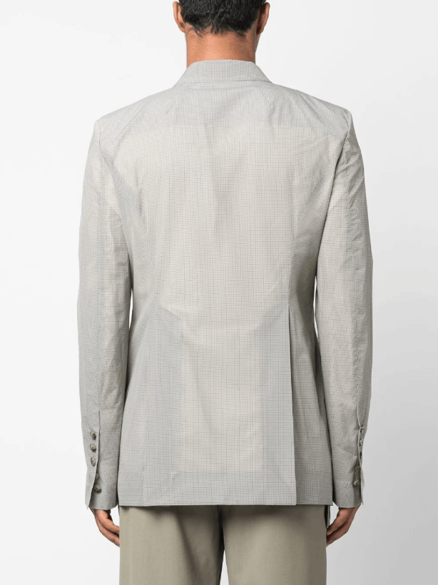 Rick Owens BNWT SS23 RICK OWENS "EDFU" FOGPOCKET CHECKERED JACKET 50 Size US M / EU 48-50 / 2 - 11 Thumbnail