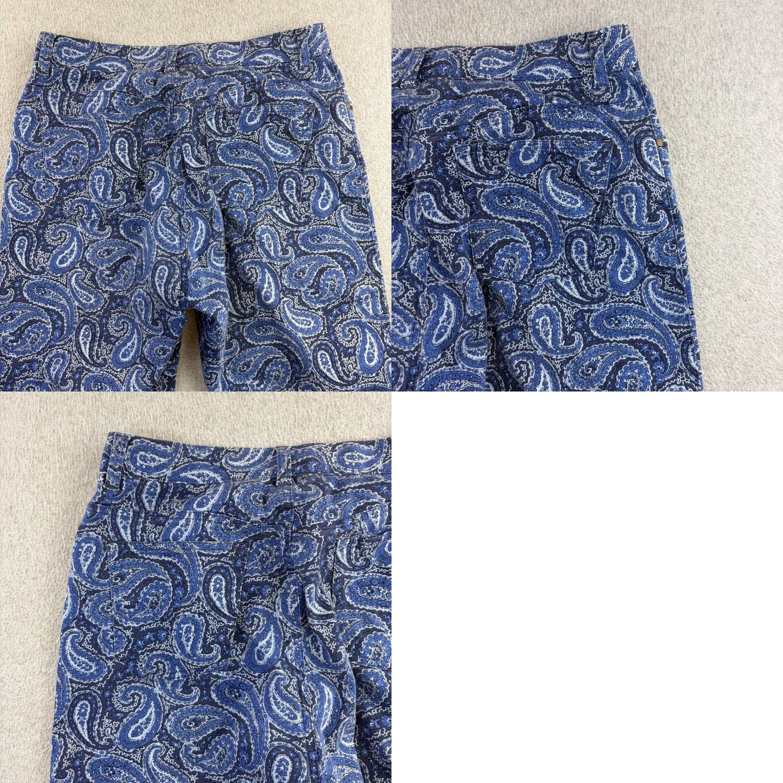 Ralph Lauren VINTAGE? No. Lauren Ralph Lauren Jeans Womens 8 Blue Paisley Straight Leg Stretch Denim Pants Size 30" / US 8 / IT 44 - 9 Thumbnail