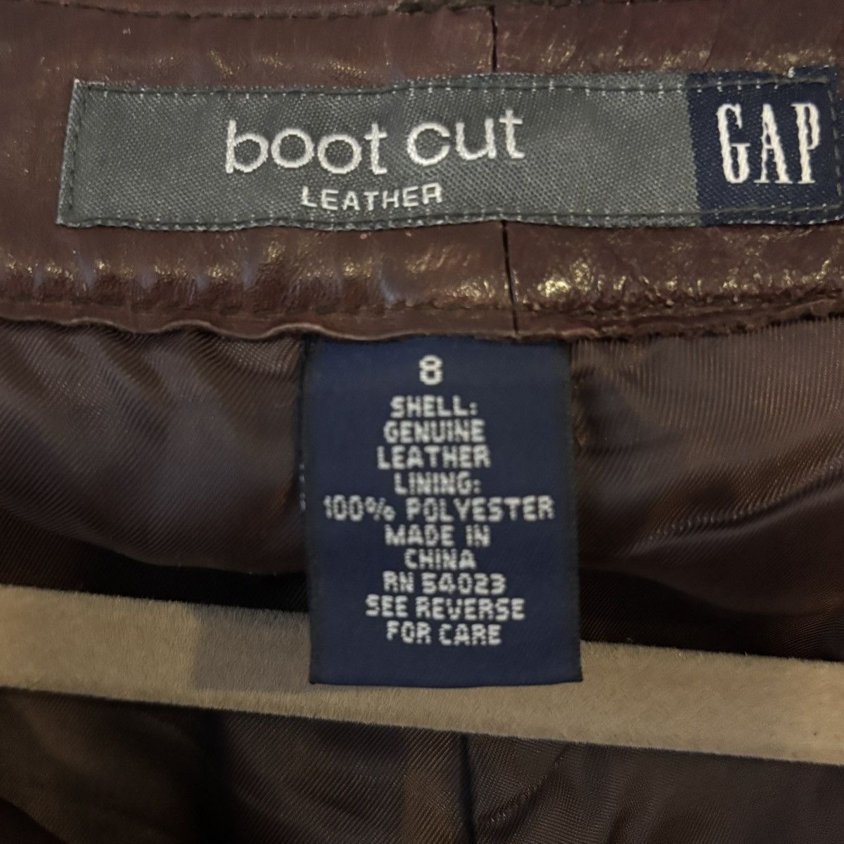 Gap × Yeezy GAP Leather Bootcut Pants Size US 30 / EU 46 - 3 Thumbnail